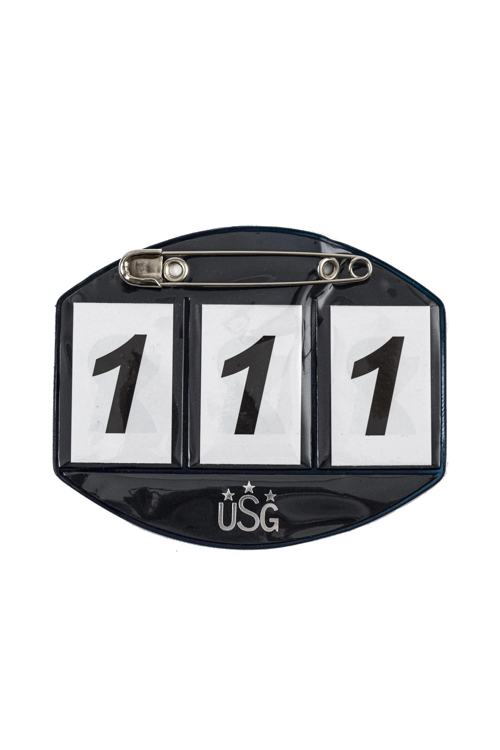 3-Digit Horse Starting Number With Safety pin Navy One Size