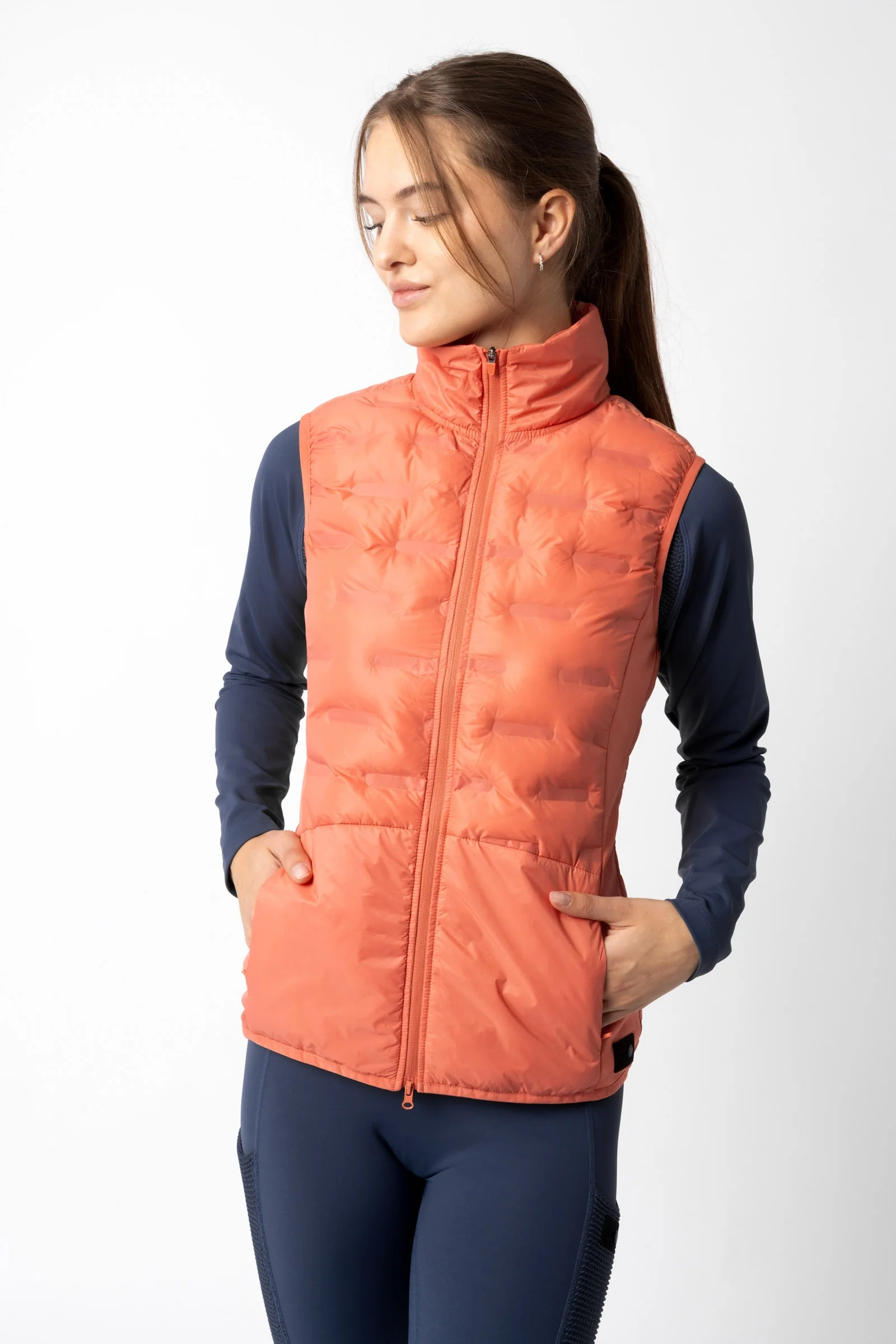 Adela Women's Light Padded Functional Riding Vest Crabapple 044