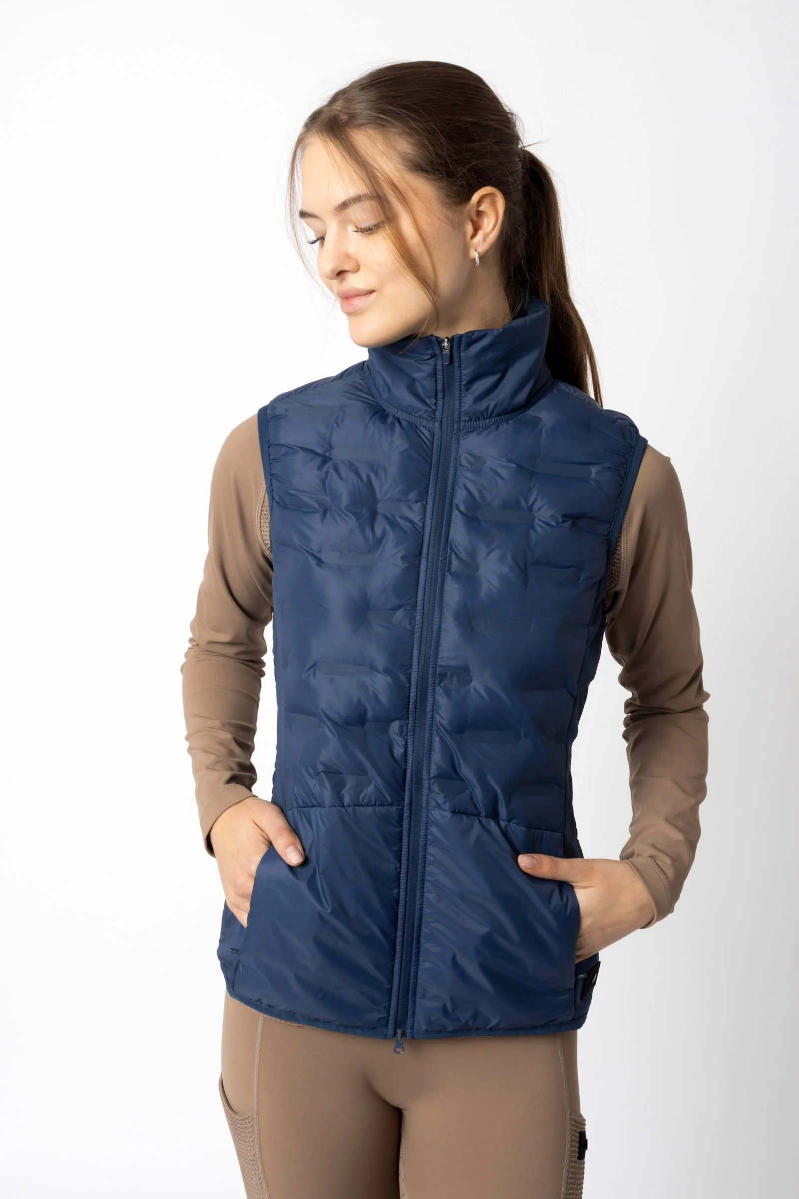 Adela Women's Light Padded Functional Riding Vest Insignia Blue 16