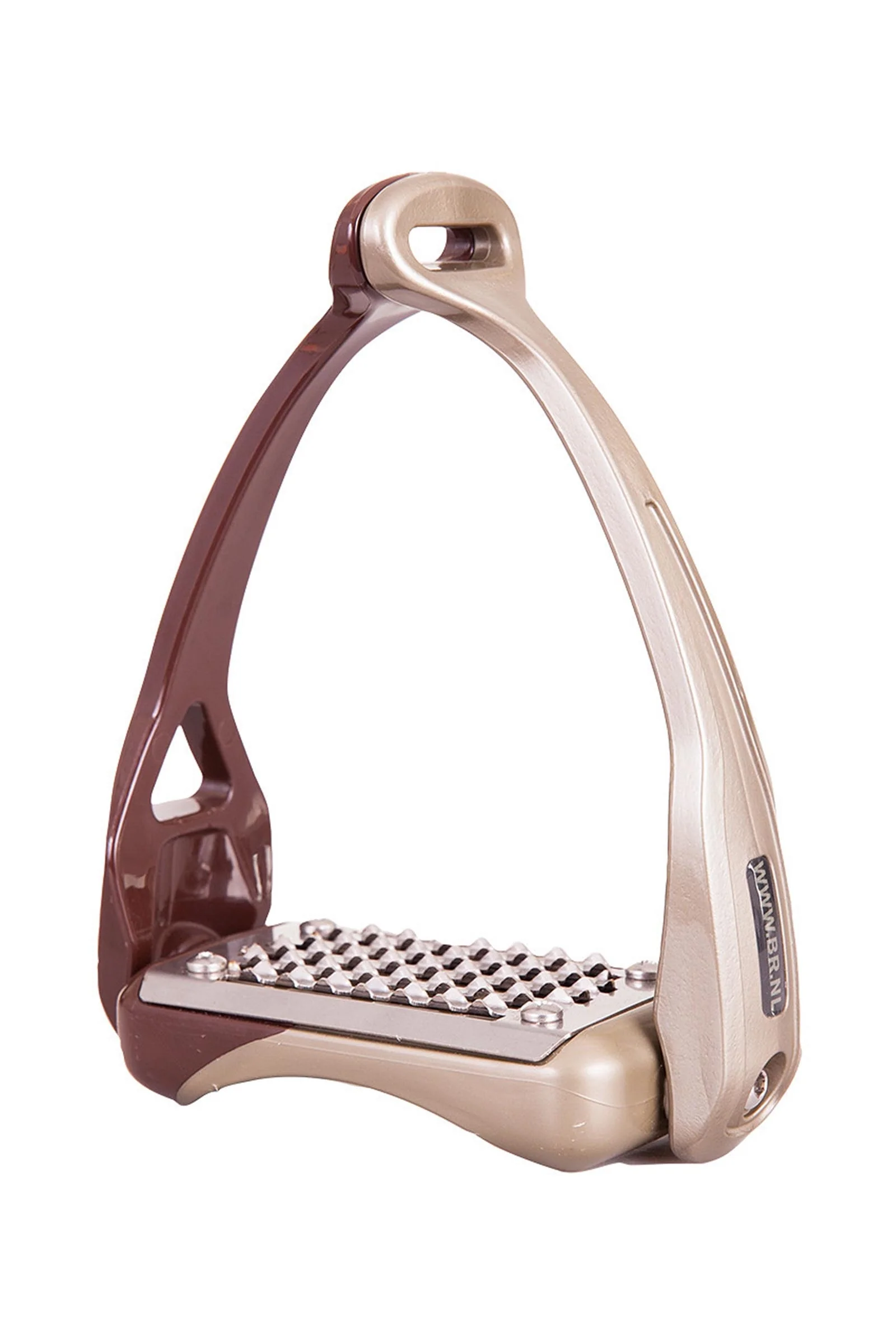 AeroTech Stirrups Brown/Titan.gol 120 mm