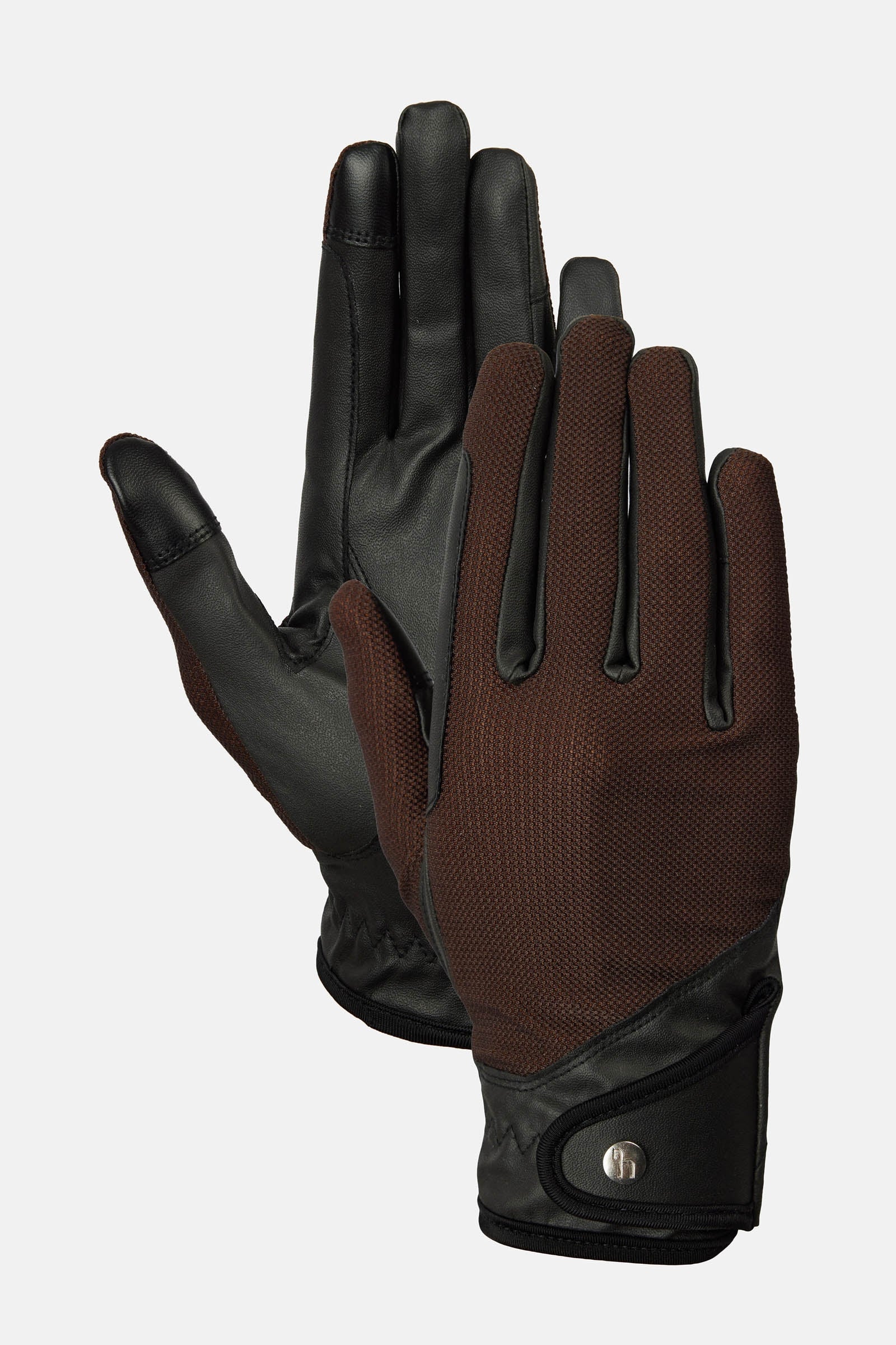 Ally Mesh Riding Gloves Dark Brown 6