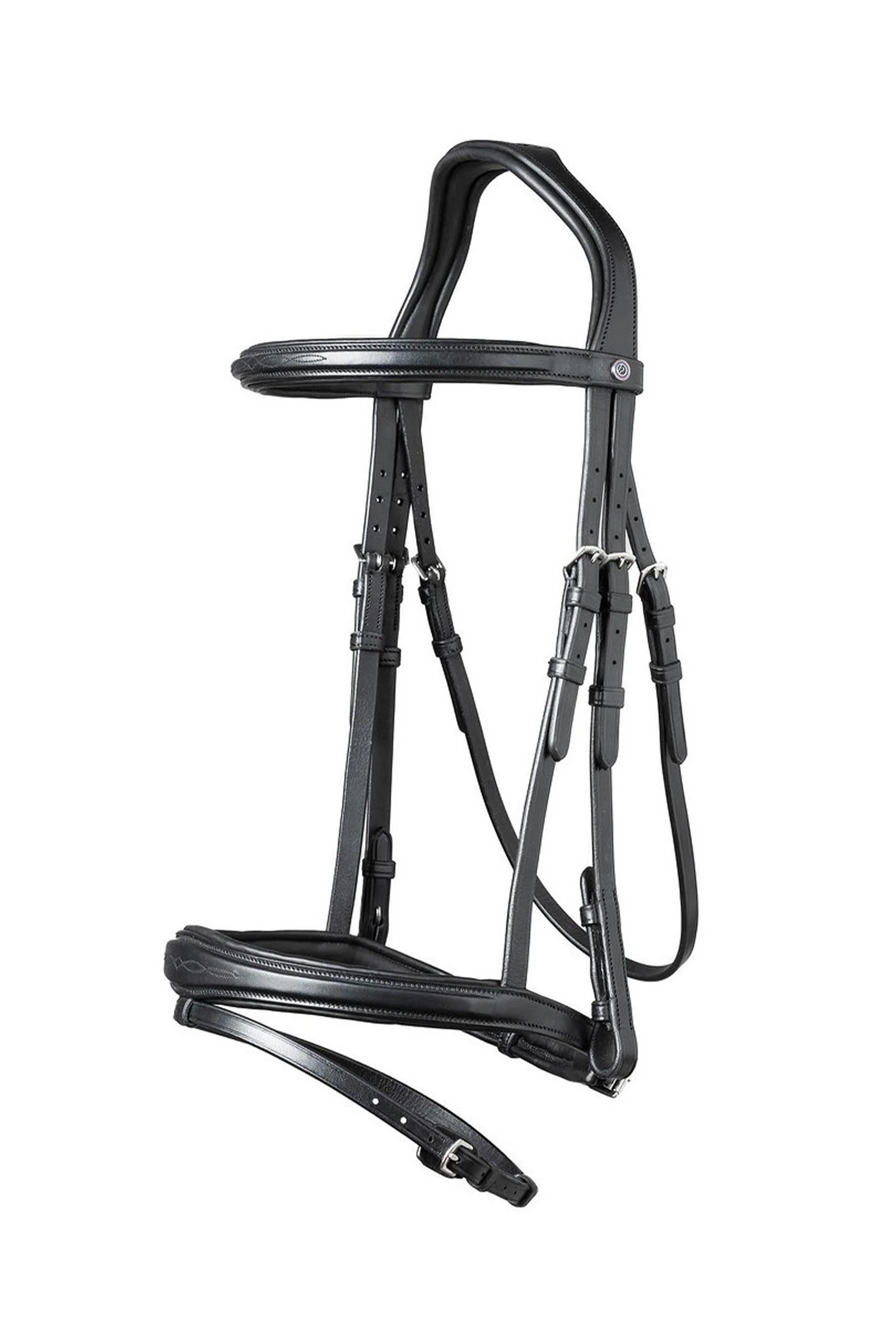Amsterdam Combined Noseband Anatomic Bridle Black/Silver F