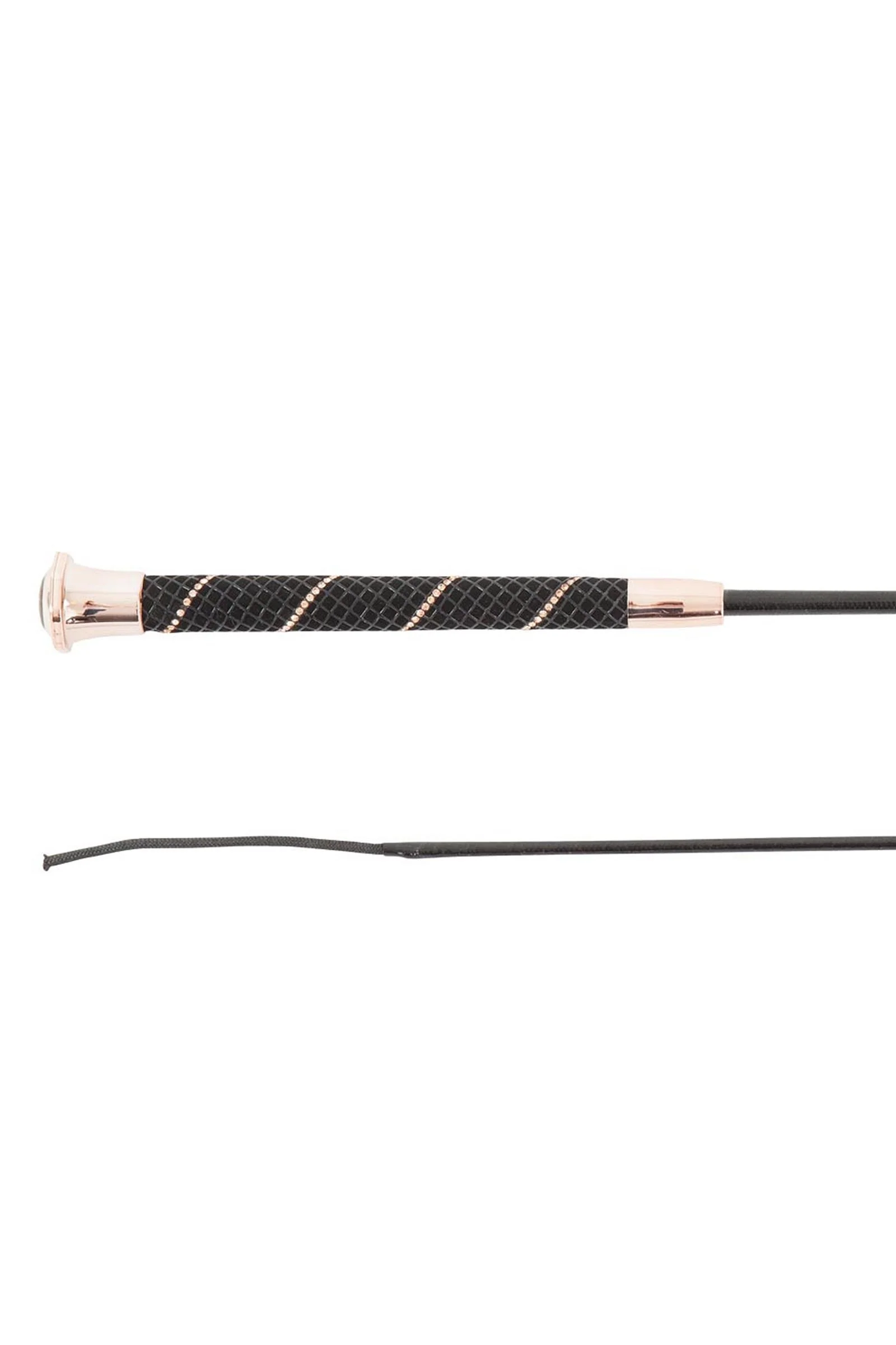 Andromeda Dressage Whip Black/Rose gold 120 cm