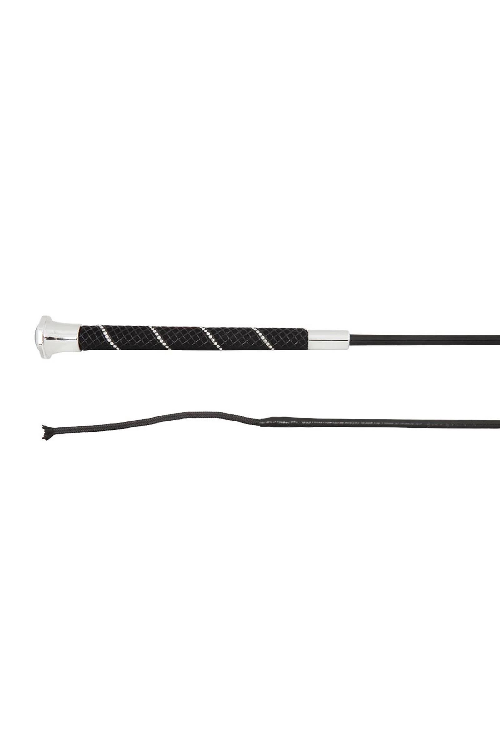 Andromeda Dressage Whip Black/Silver 100 cm