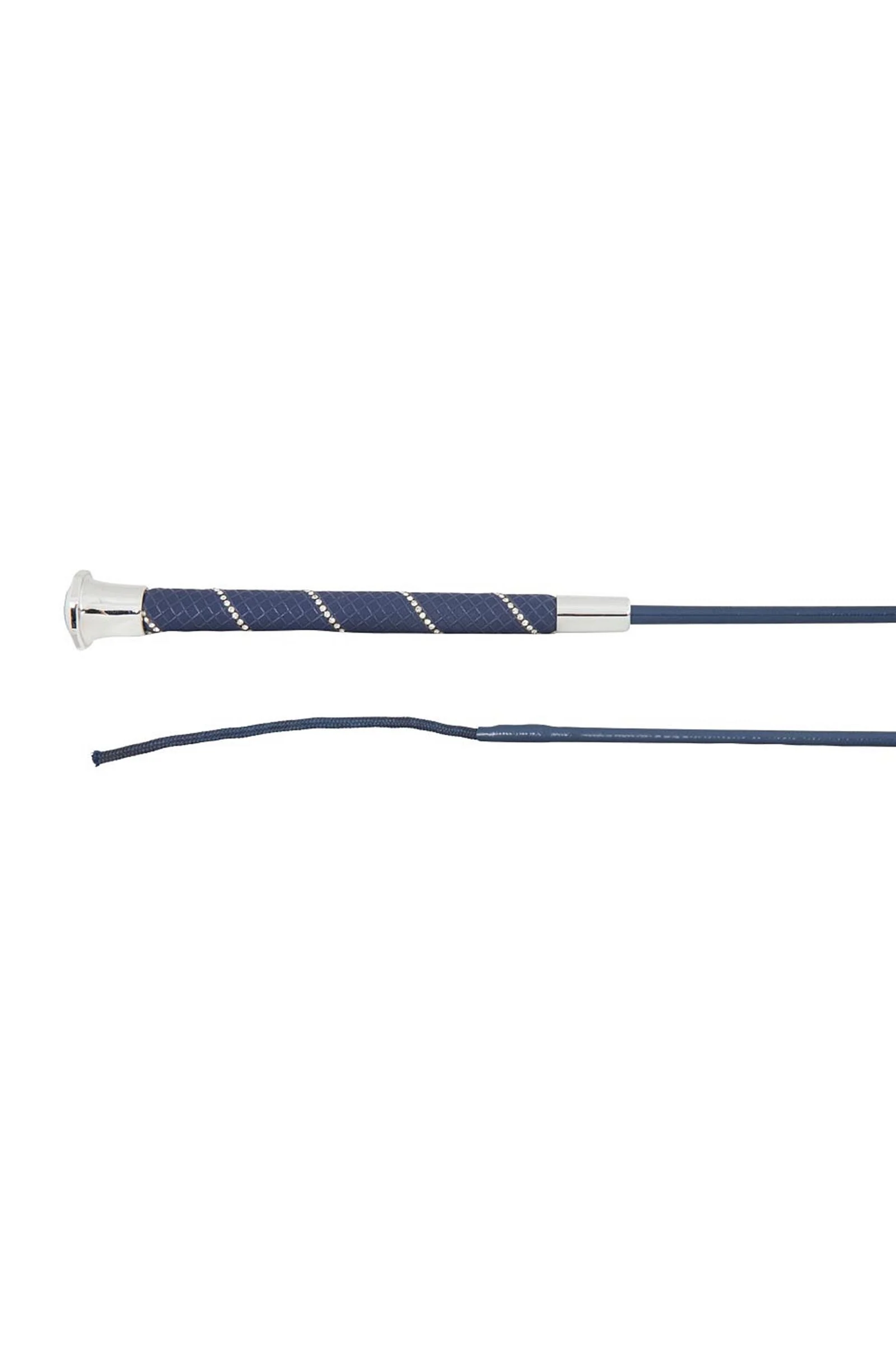 Andromeda Dressage Whip Navy/Silver 100 cm
