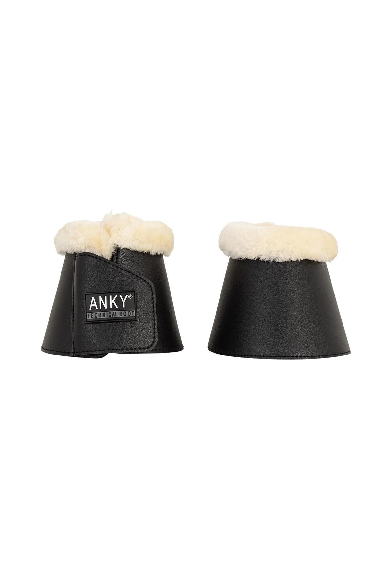 ANKY Bell Boots With Neoprene Lining & Faux Fur Black XL