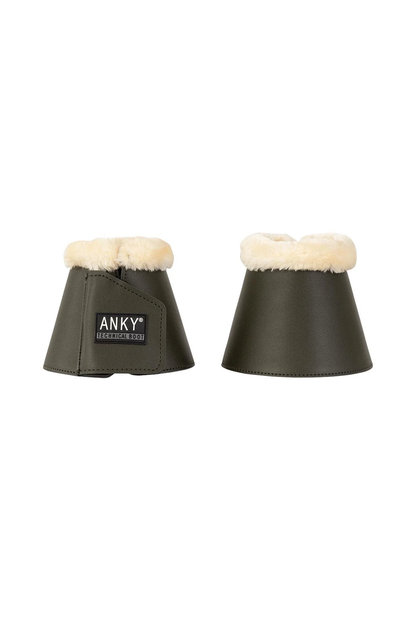 ANKY Bell Boots With Neoprene Lining & Faux Fur Dark Olive L