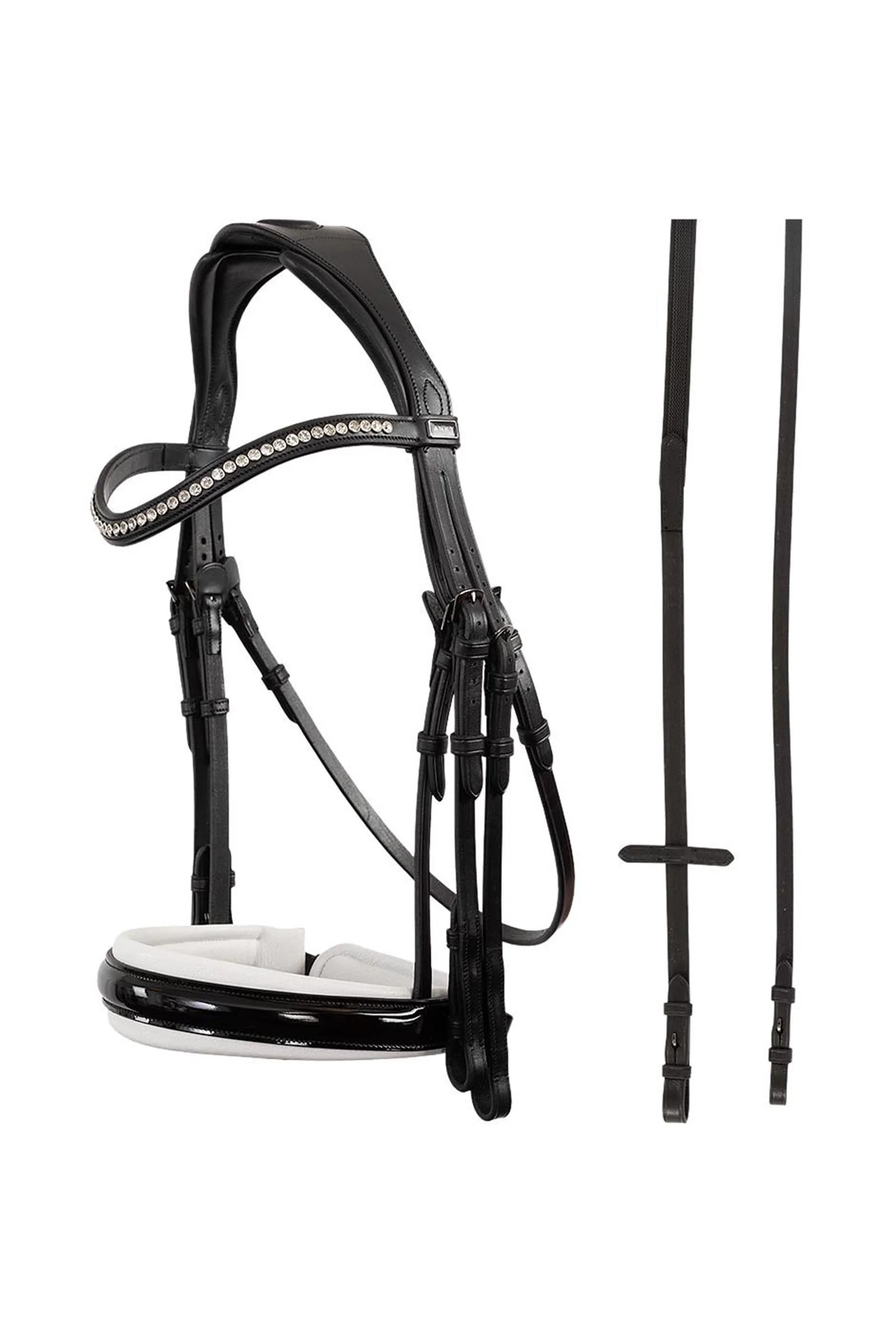 ANKY Comfort Fit Weymouth Bridle Black/White C