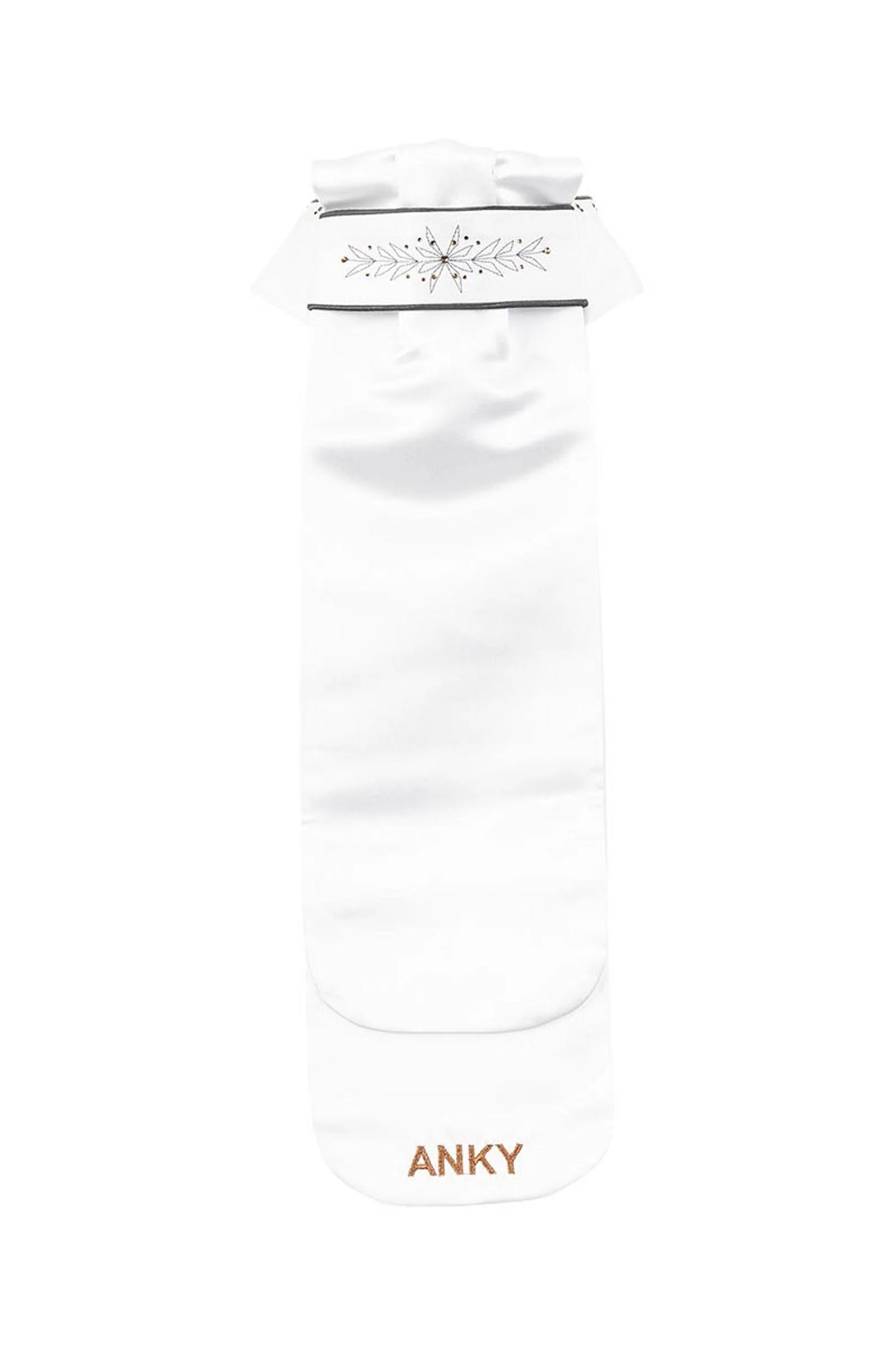 ANKY Compeition Sophisticated  Women´s Stock Tie White/Grey M