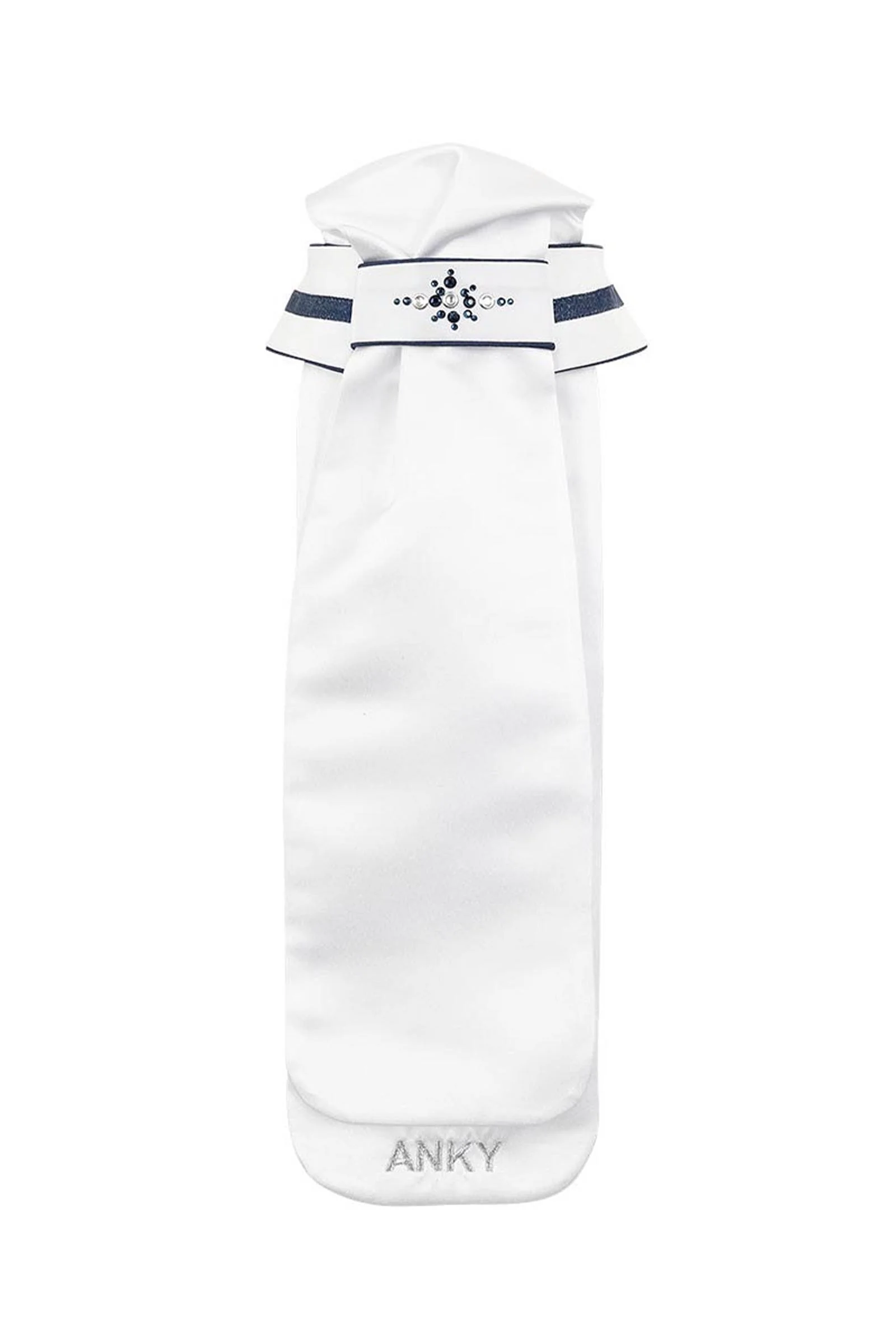 ANKY Competition DeLuxe Women´s Stock Tie Stone White/Navy S