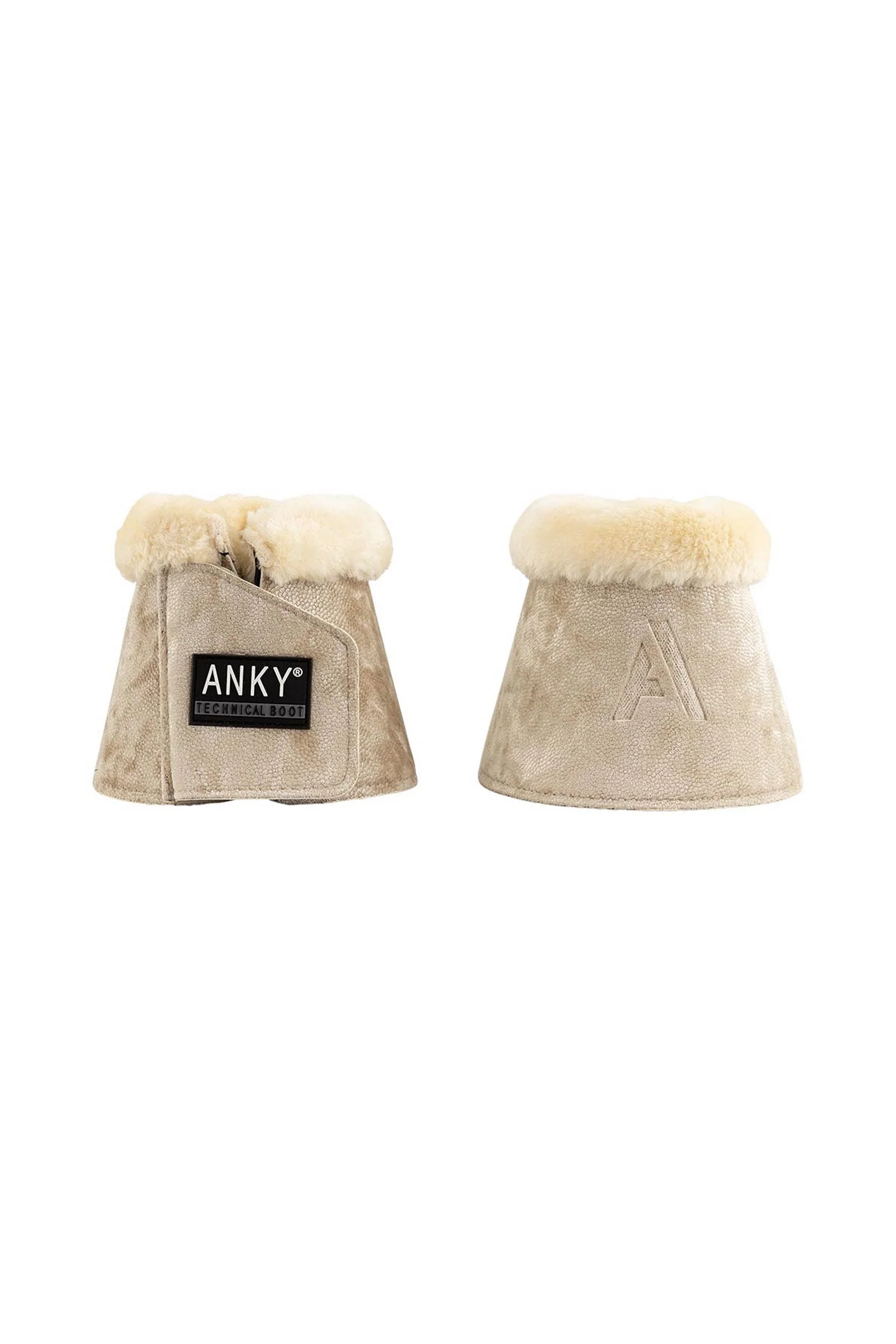 ANKY Jubilee Faux Fur Bell Boots Glamour Beige XL