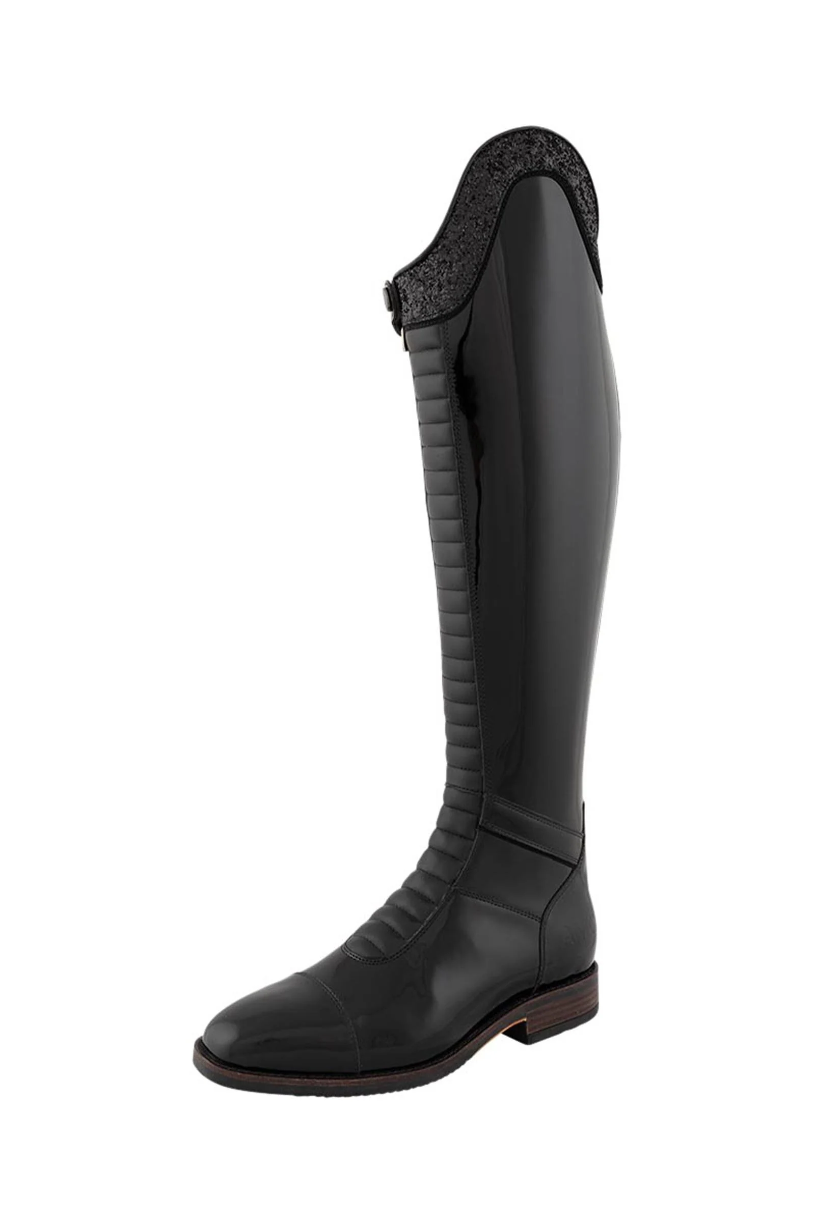 ANKY New Orleans Riding Boot Patent Leather, Slim Shaft Black 6 Width 33 Height 45