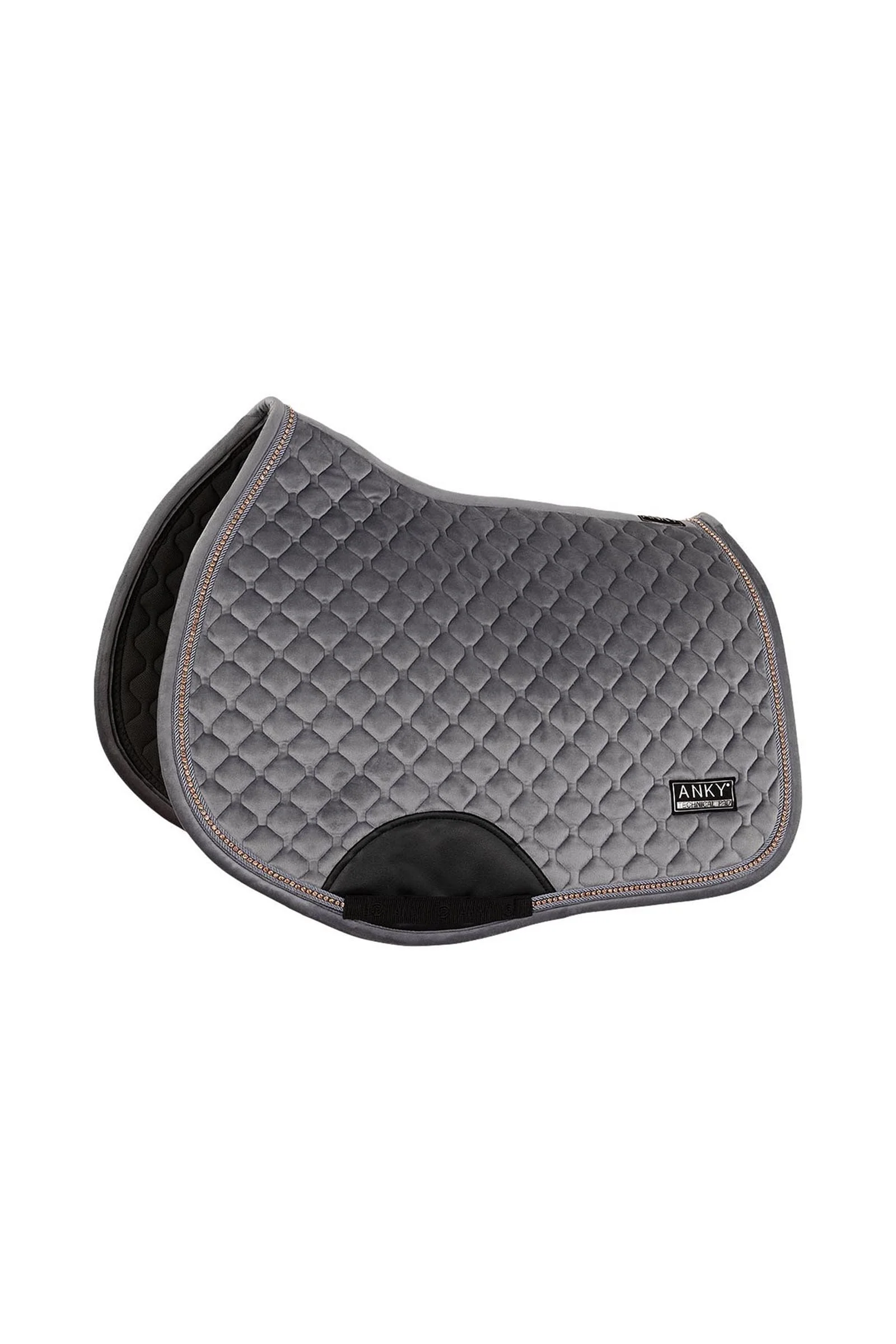 ANKY Velvet Stones Jumping Saddle Pad Steel Grey F