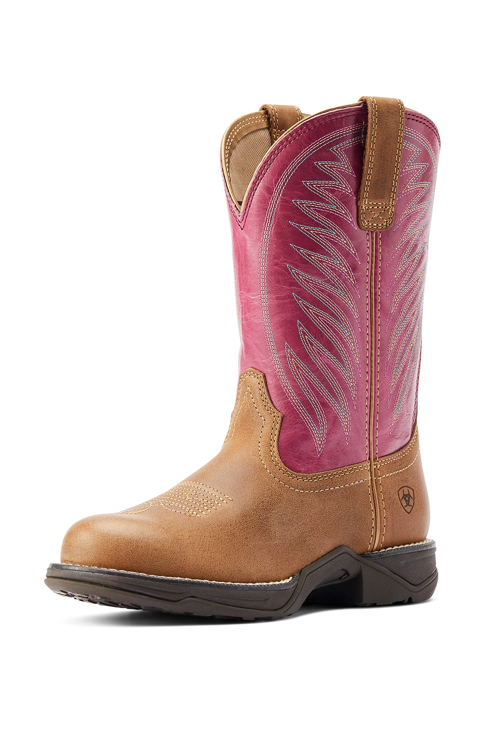 Anthem Round Toe II Women's Western Boots Distressed Natural 5