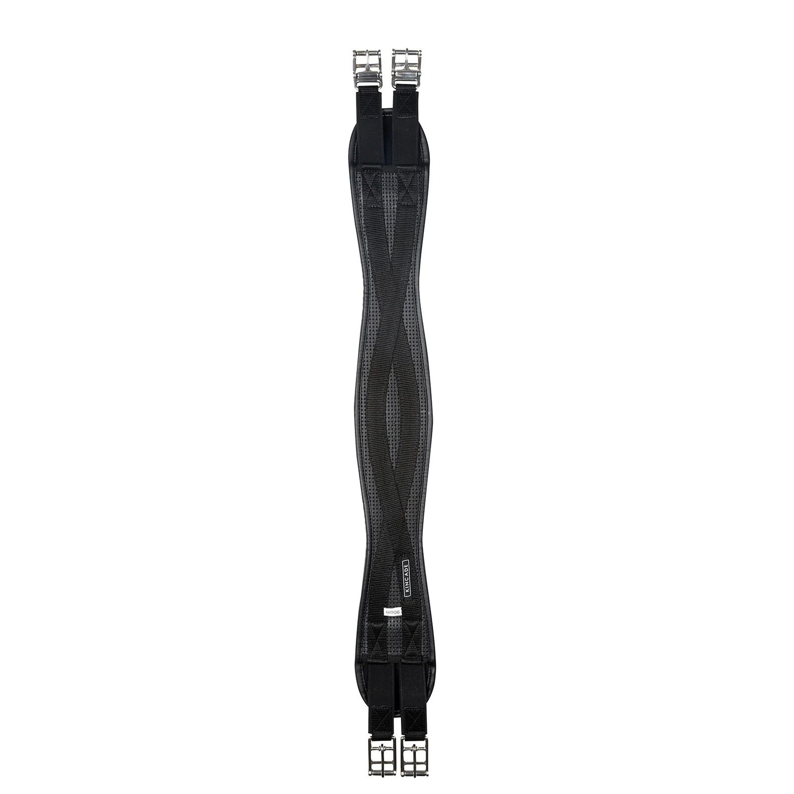 Anti-Chafe Shaped Elastic Dressage Girth Black 31"