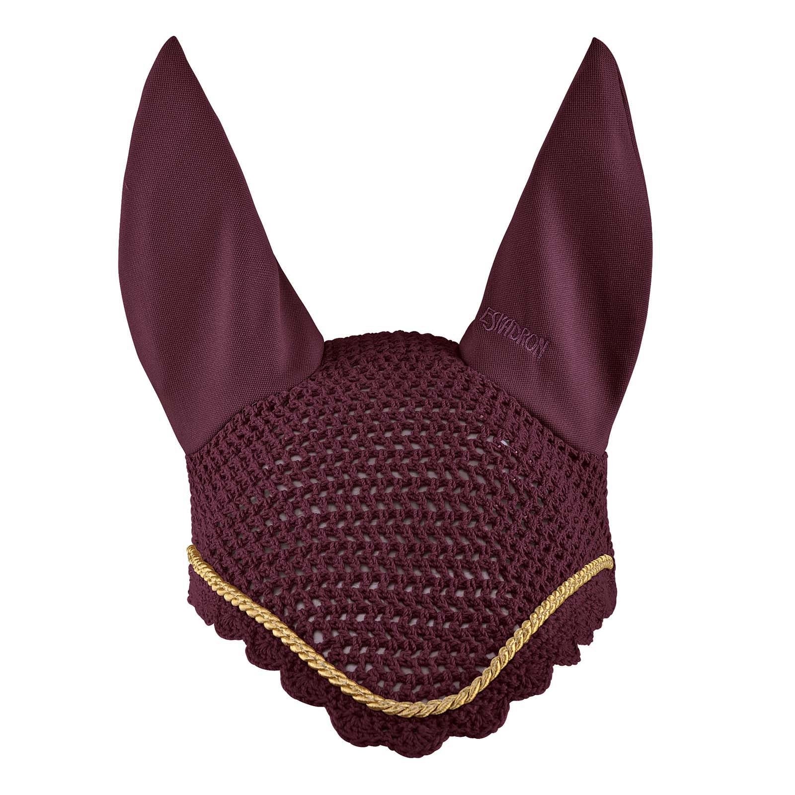 Anti Fly Hood GOLD CORD Burgundy Dark Red P
