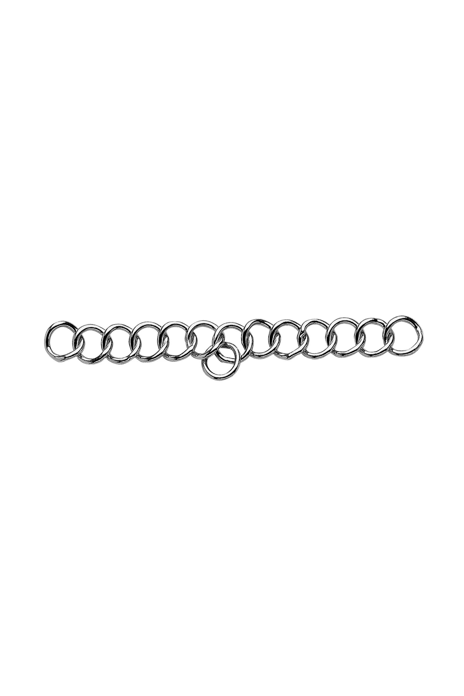 Argentan Curb Chain for Driving Bits, 13 Links silver 130 mm