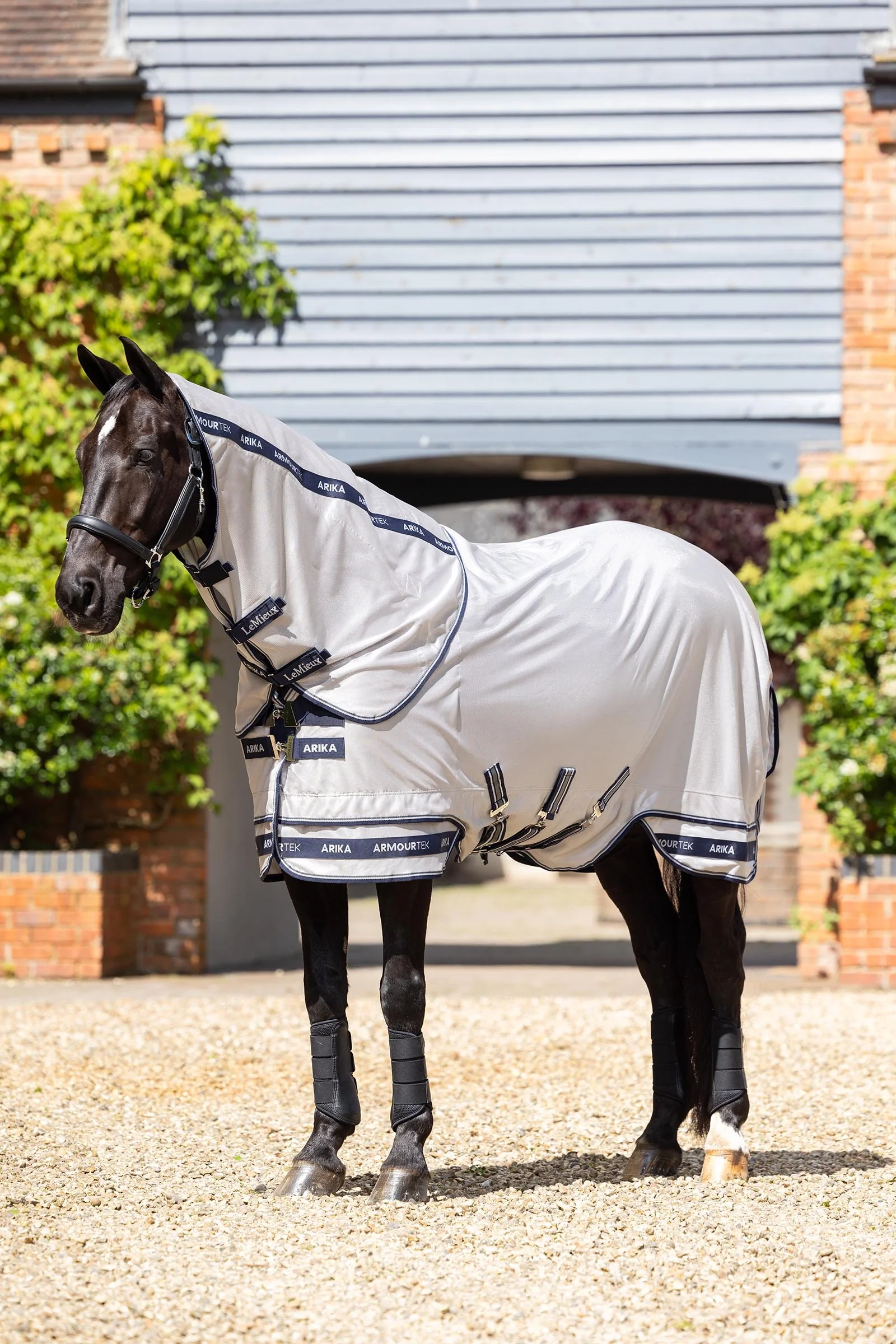 Arika Armour-Tek Fly Rug w. Detachable Neck Grey 135