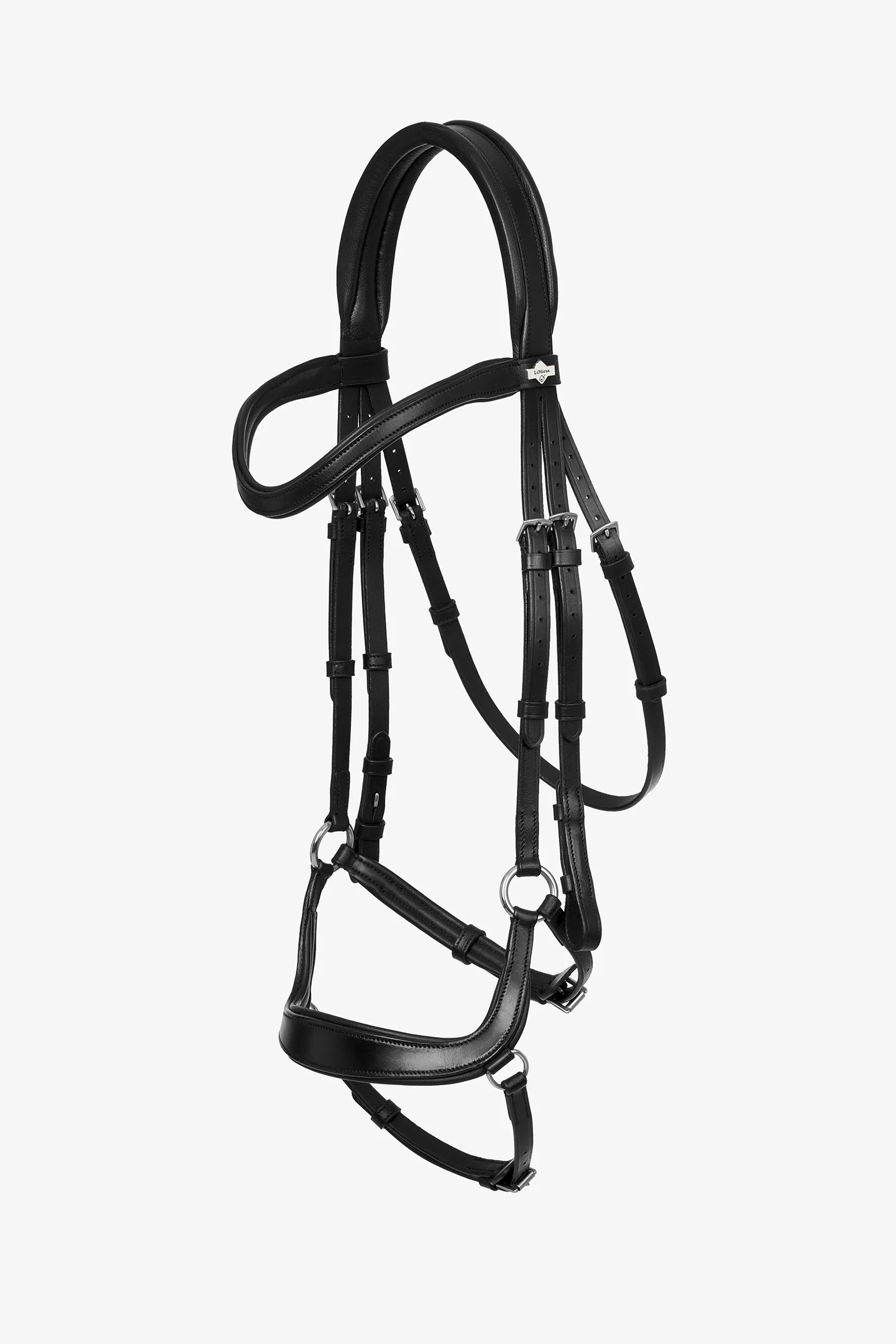 Arika Drop Bridle Black/Silver X-Full