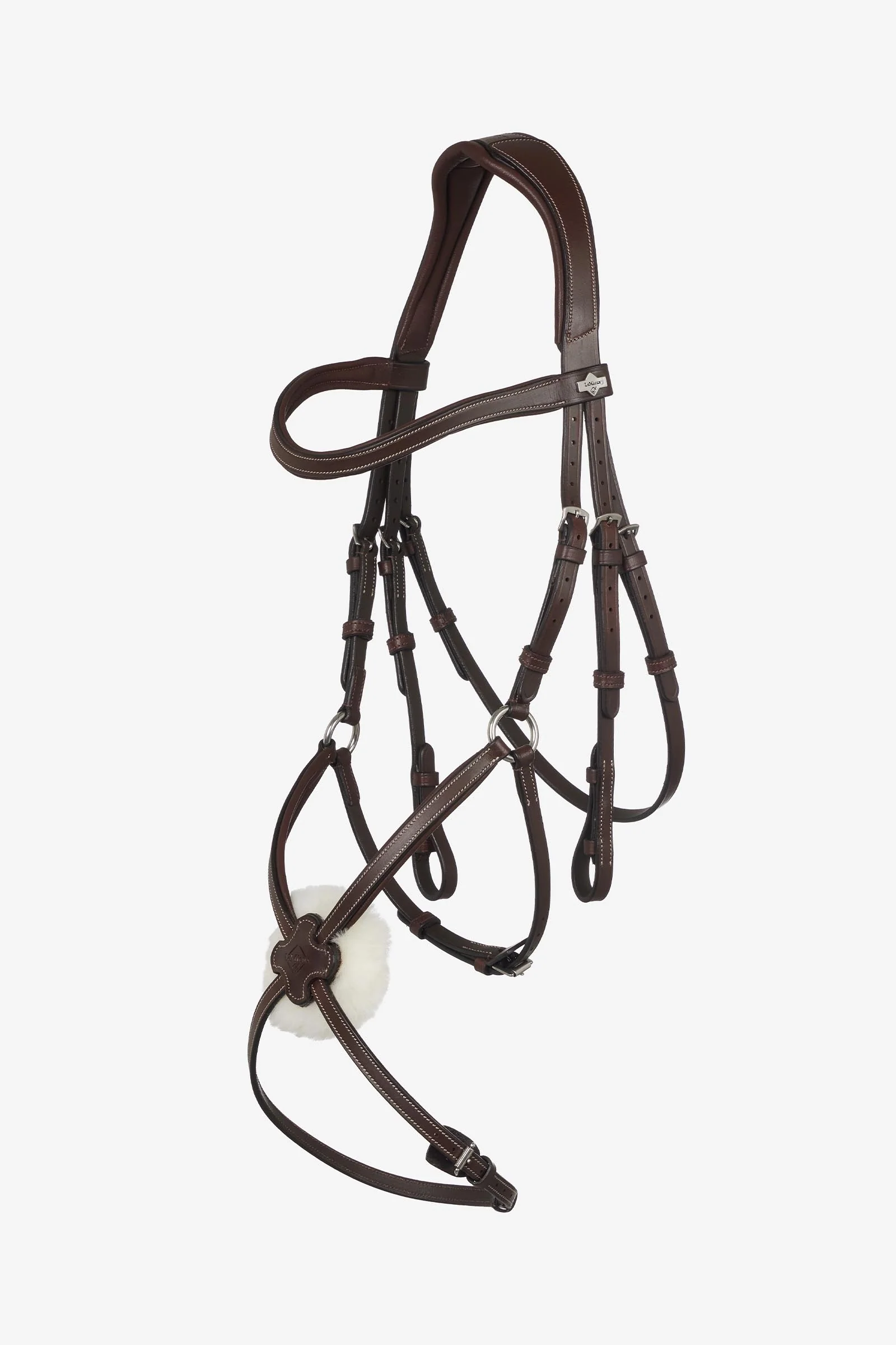 Arika Grackle Bridle Havana/Silver X-Full