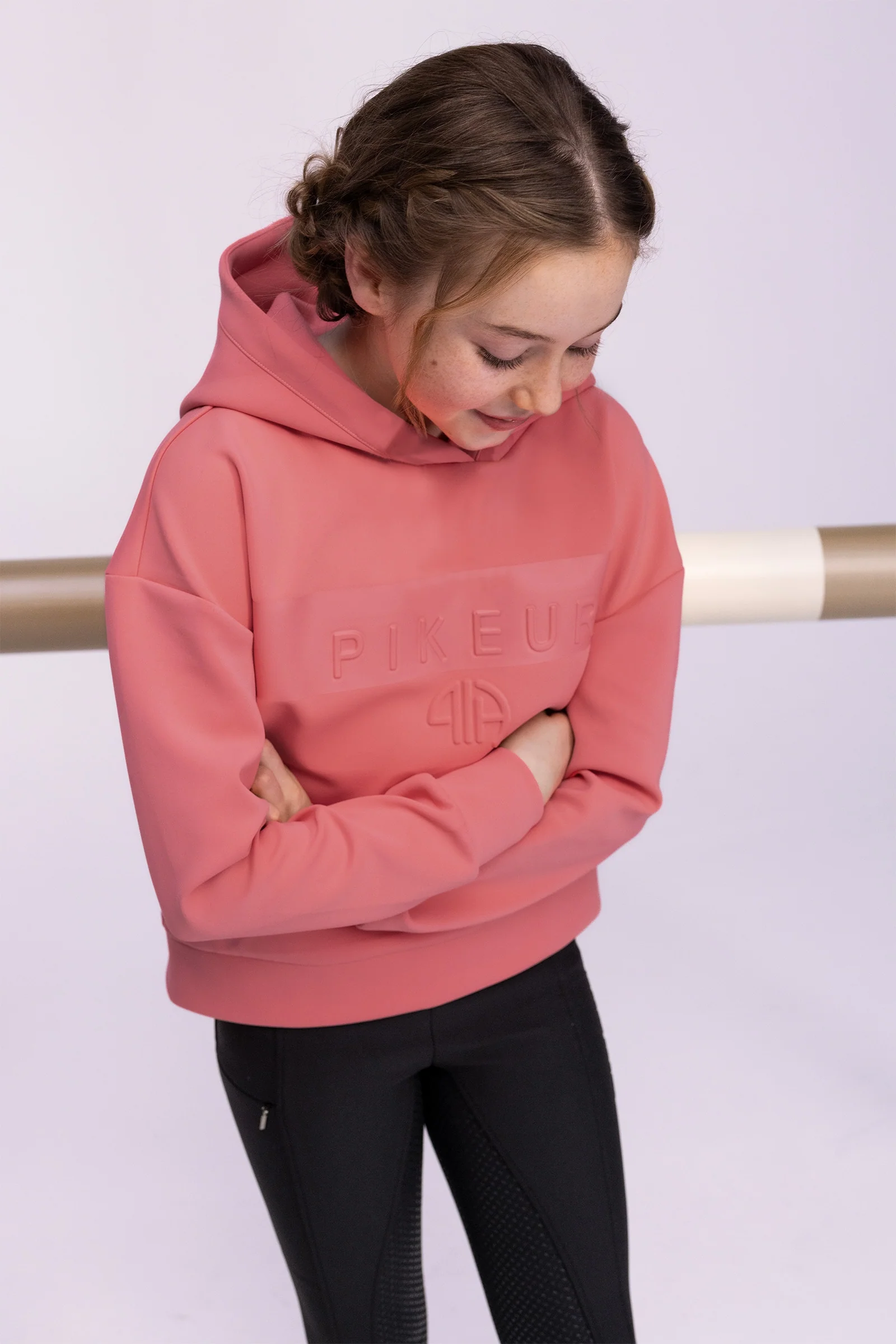 Athleisure Women's Hoodie Salmon Pink 12