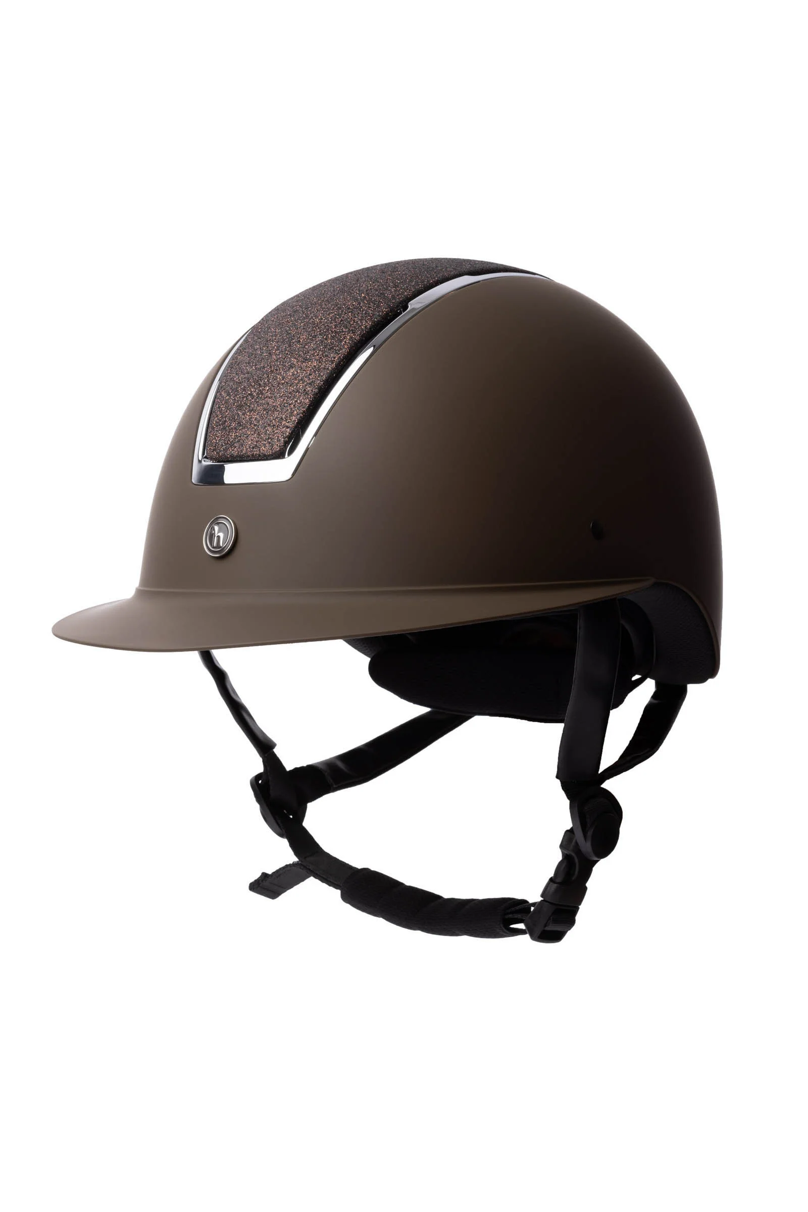 AURORA Riding Helmet Dark Brown/Dark Brown 55-57