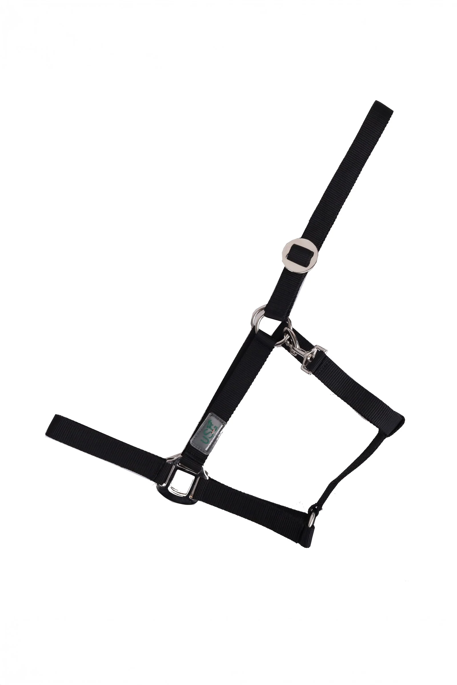 Basic Halter With Silver Fittings Navy C