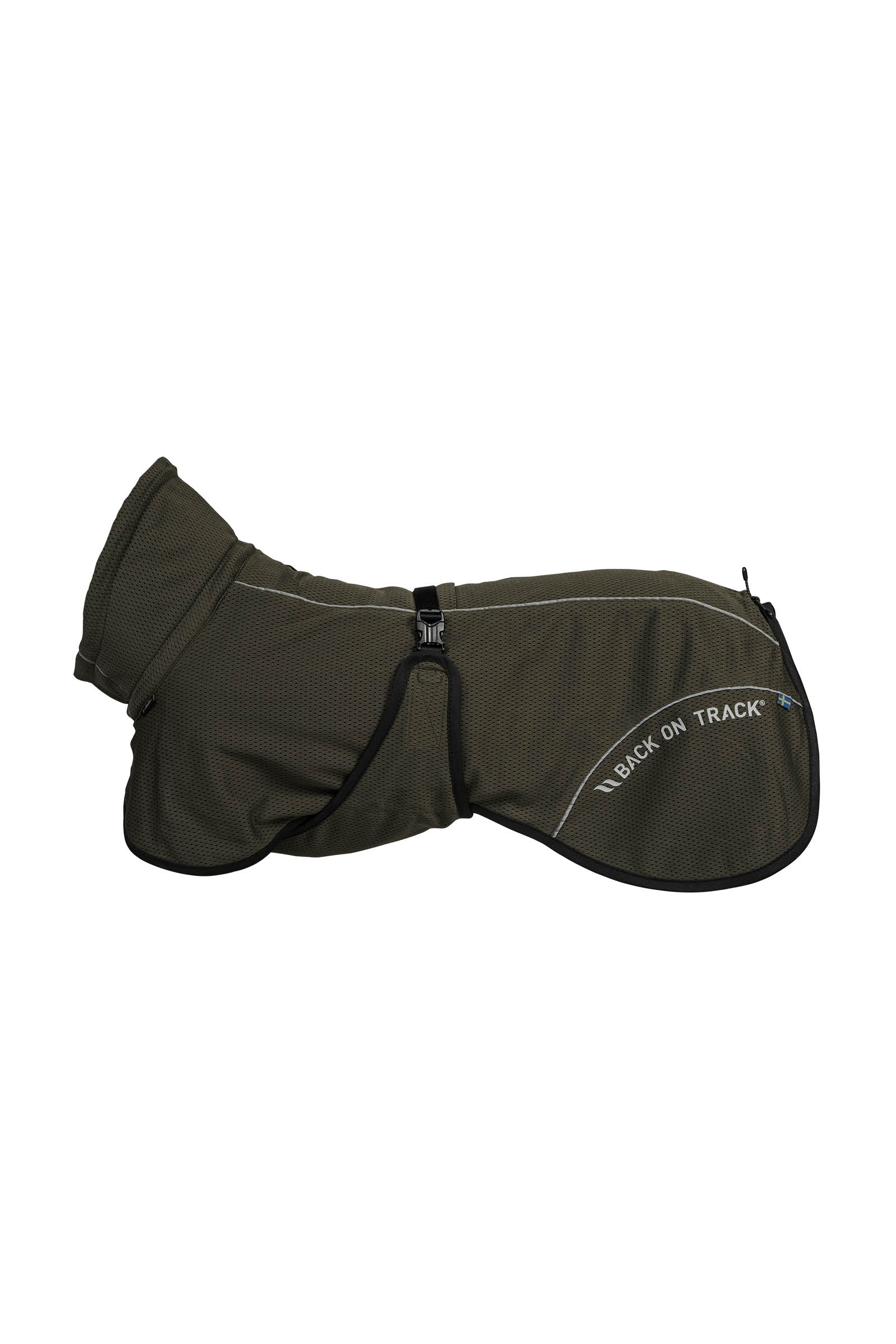 Bay Mesh Dog Coat, High Set Tail Olive 40