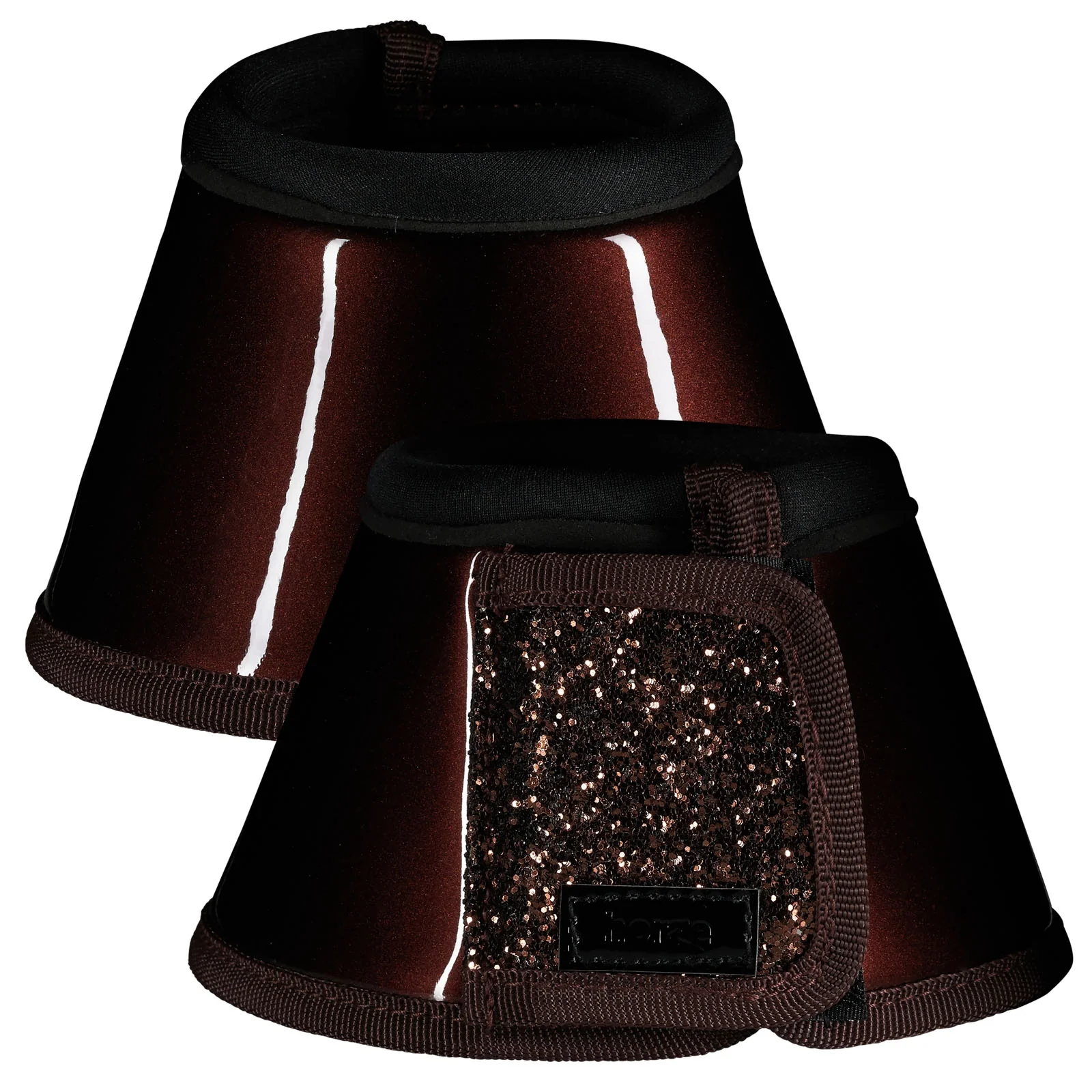 Bell Boots with Glitter Brown XL