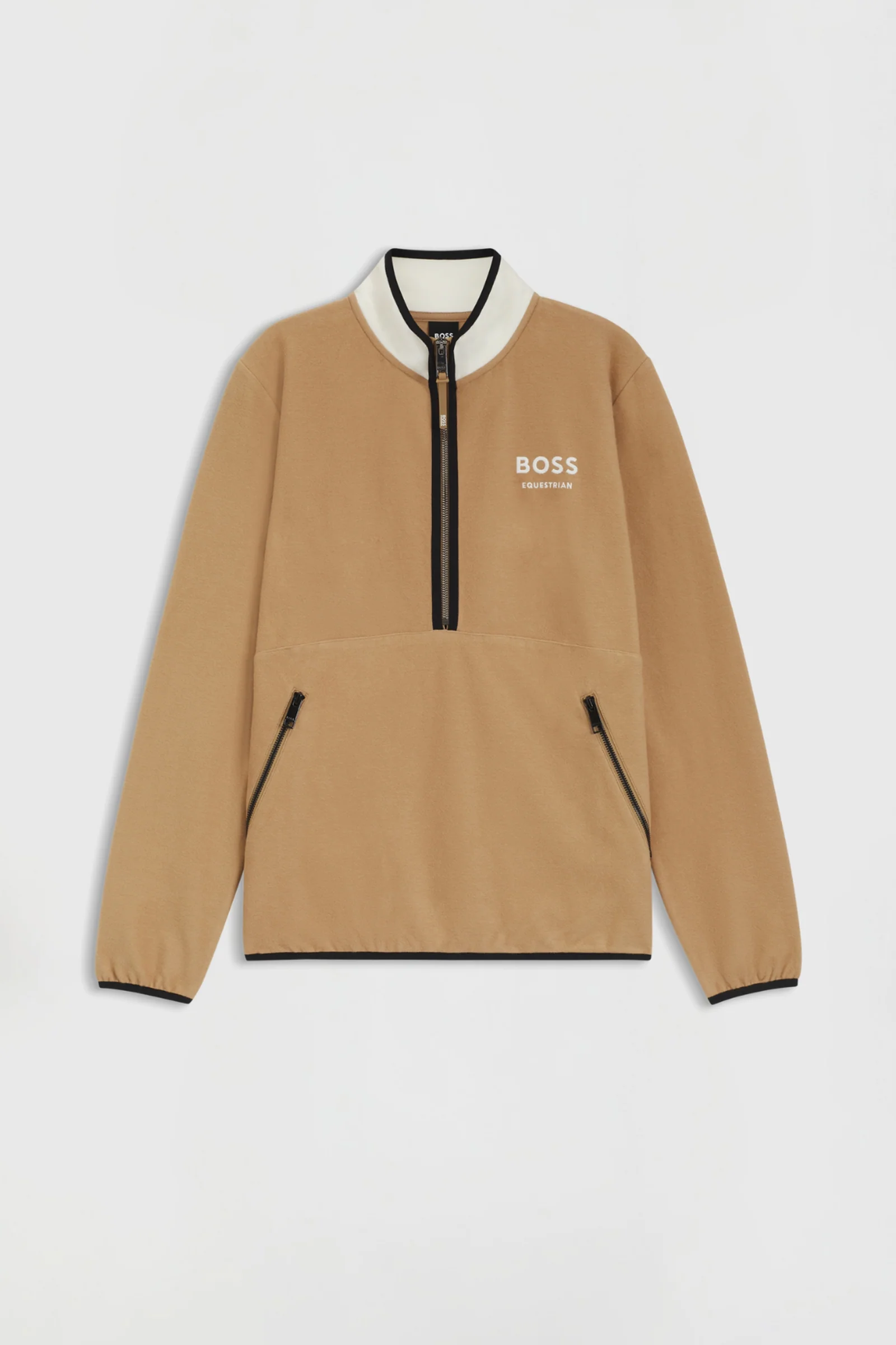 Boss Fedora Womens Half Zip Felpa Camel M