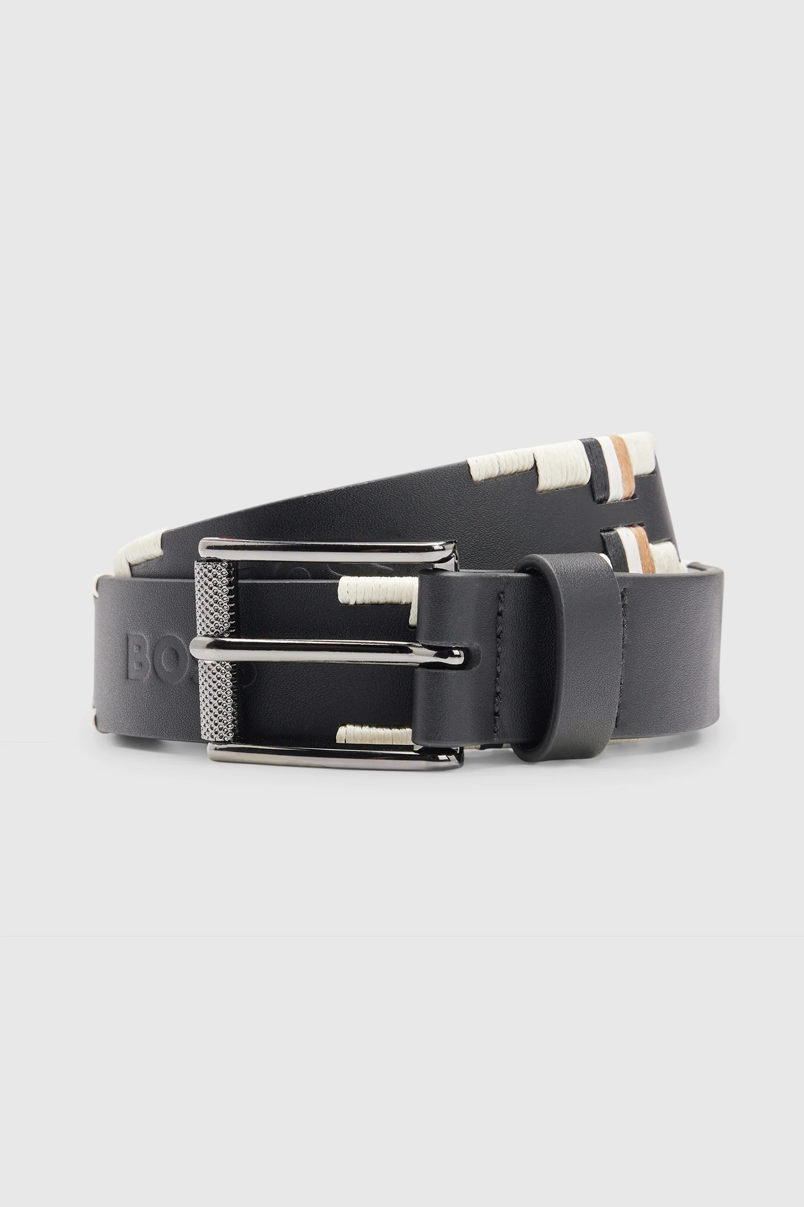 Boss Polo Belt Signature Black 29.5"