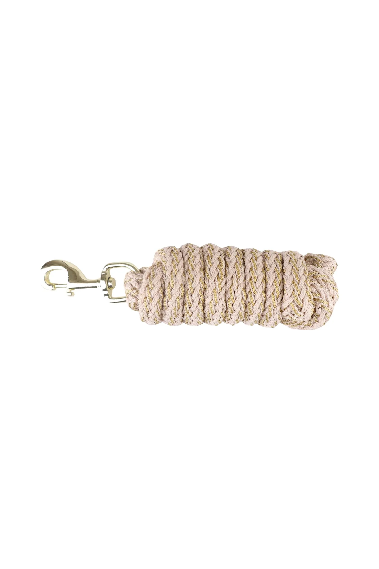 Braided Glitter Lead Rope (2m) With Carabiner Cream 2