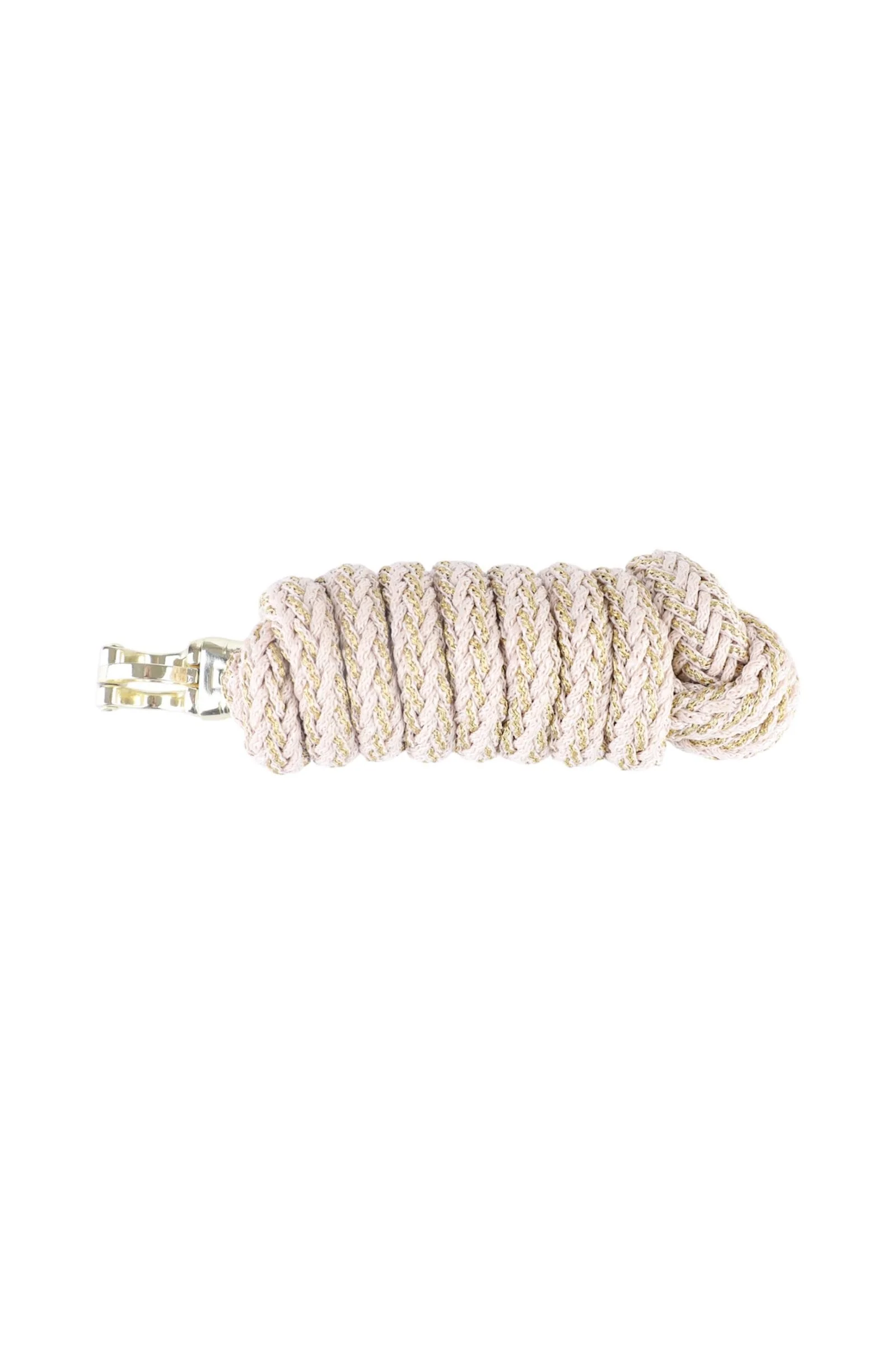 Braided Glitter Lead Rope (2m) With Panic Hook Cream 2