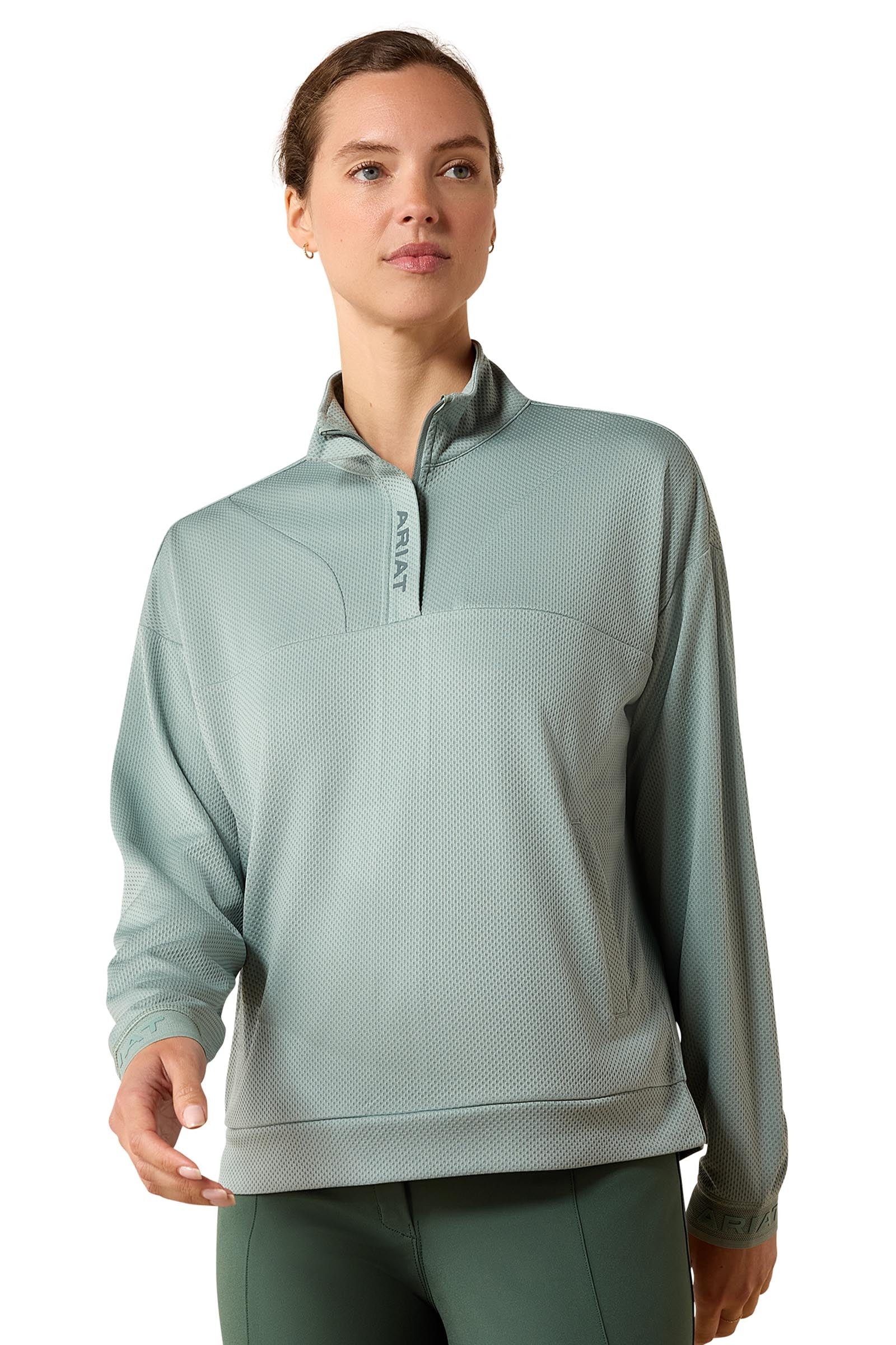 Breathe Women's 1/2 Zip Sweatshirt Chinois Green L