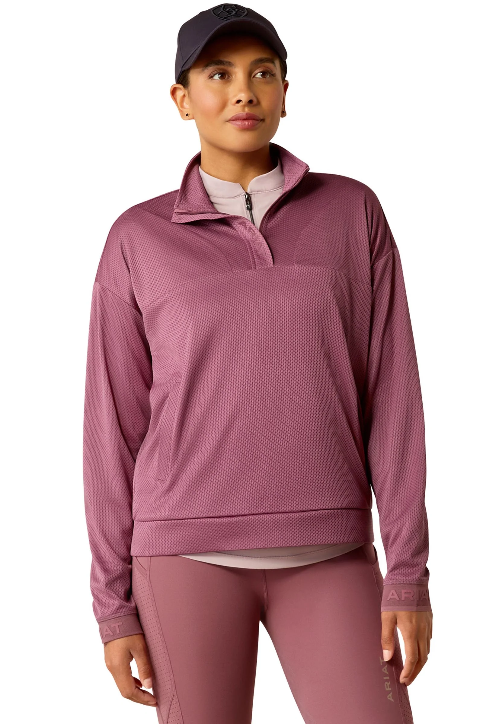 Breathe Women's 1/2 Zip Sweatshirt Tulipwood S