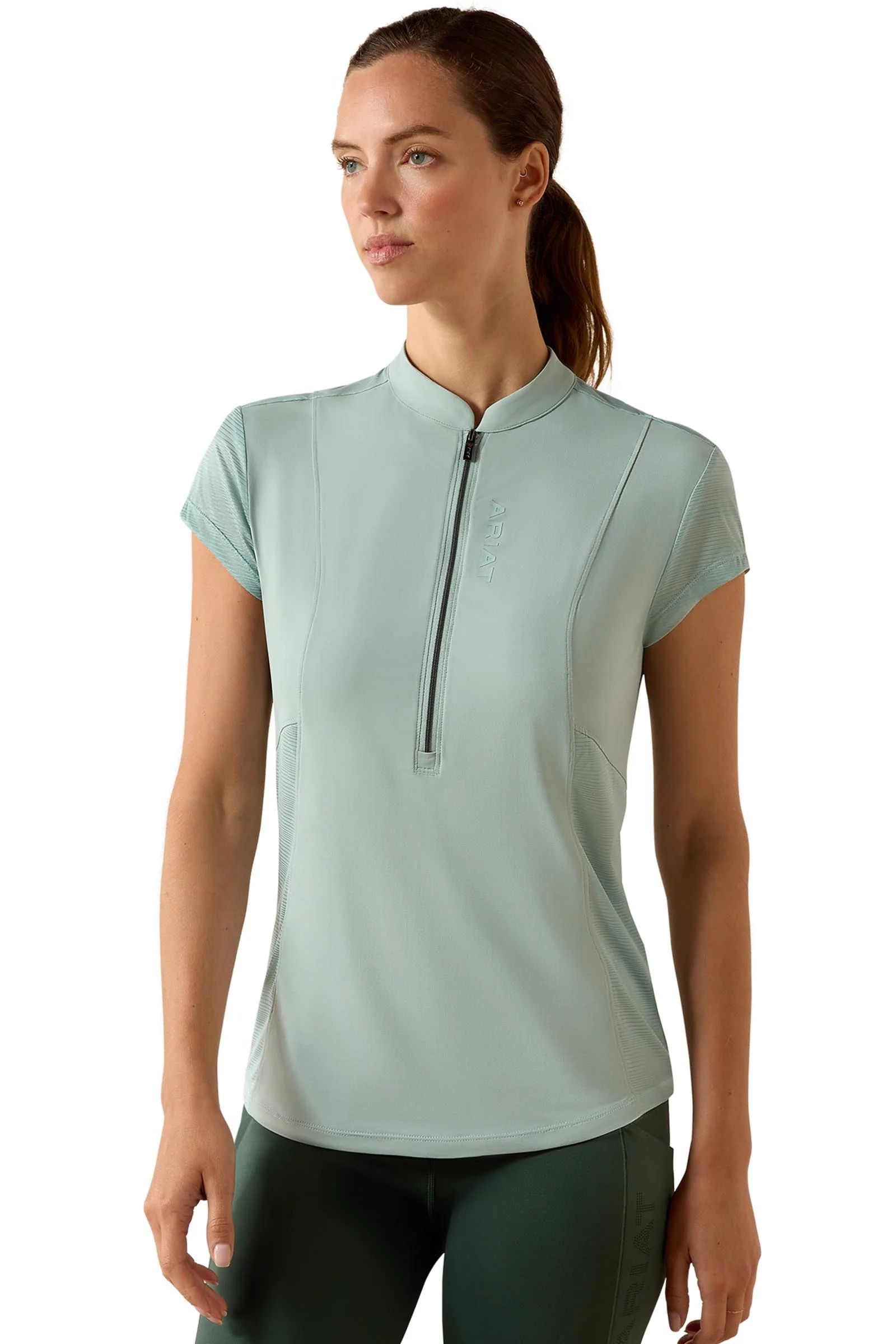Breathe Women's Baselayer With 1/2 Zip Blue Surf XS