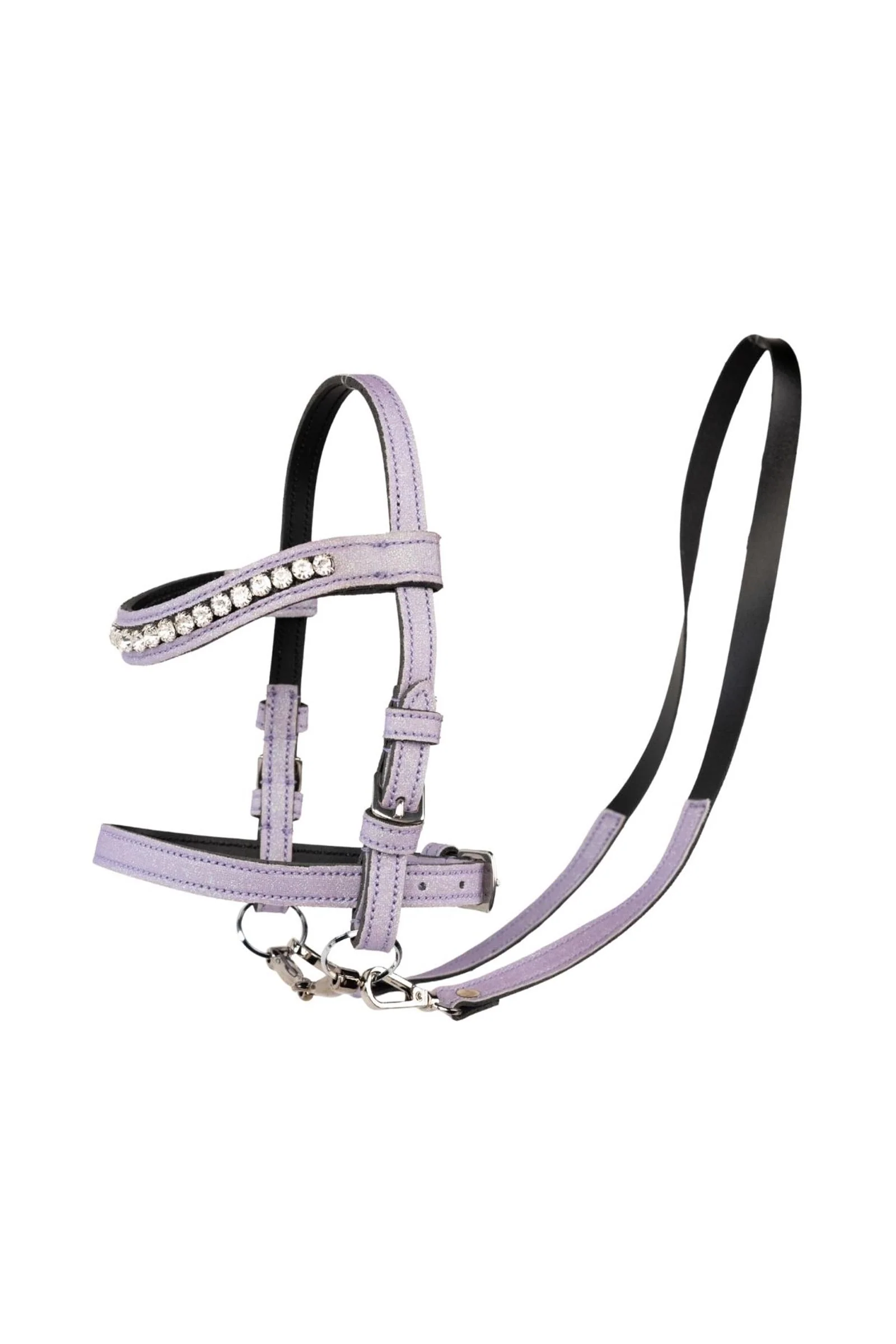 Bridle with Glitter Lavender One Size