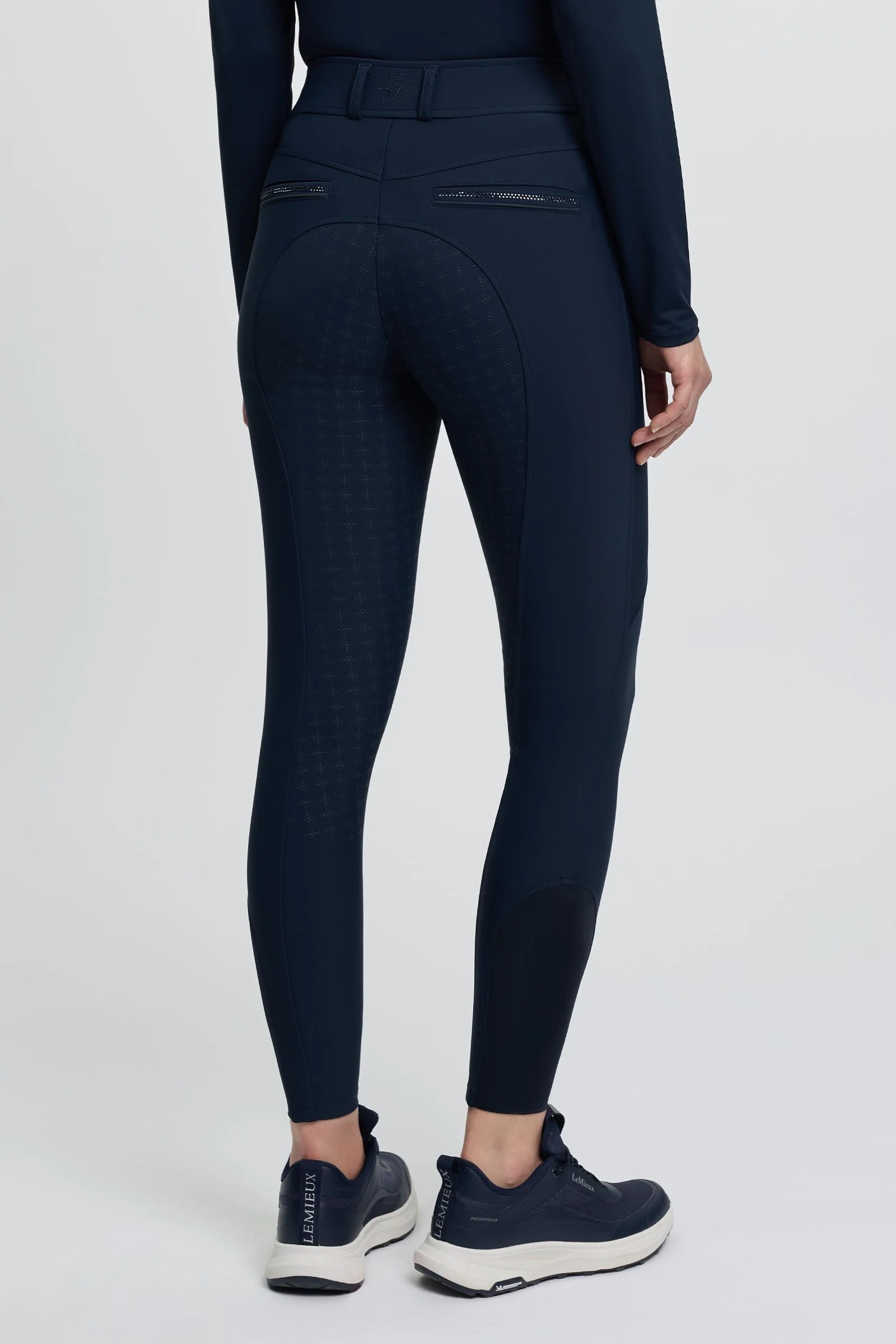 Brilliance Women's Full Seat Breeches Navy 8