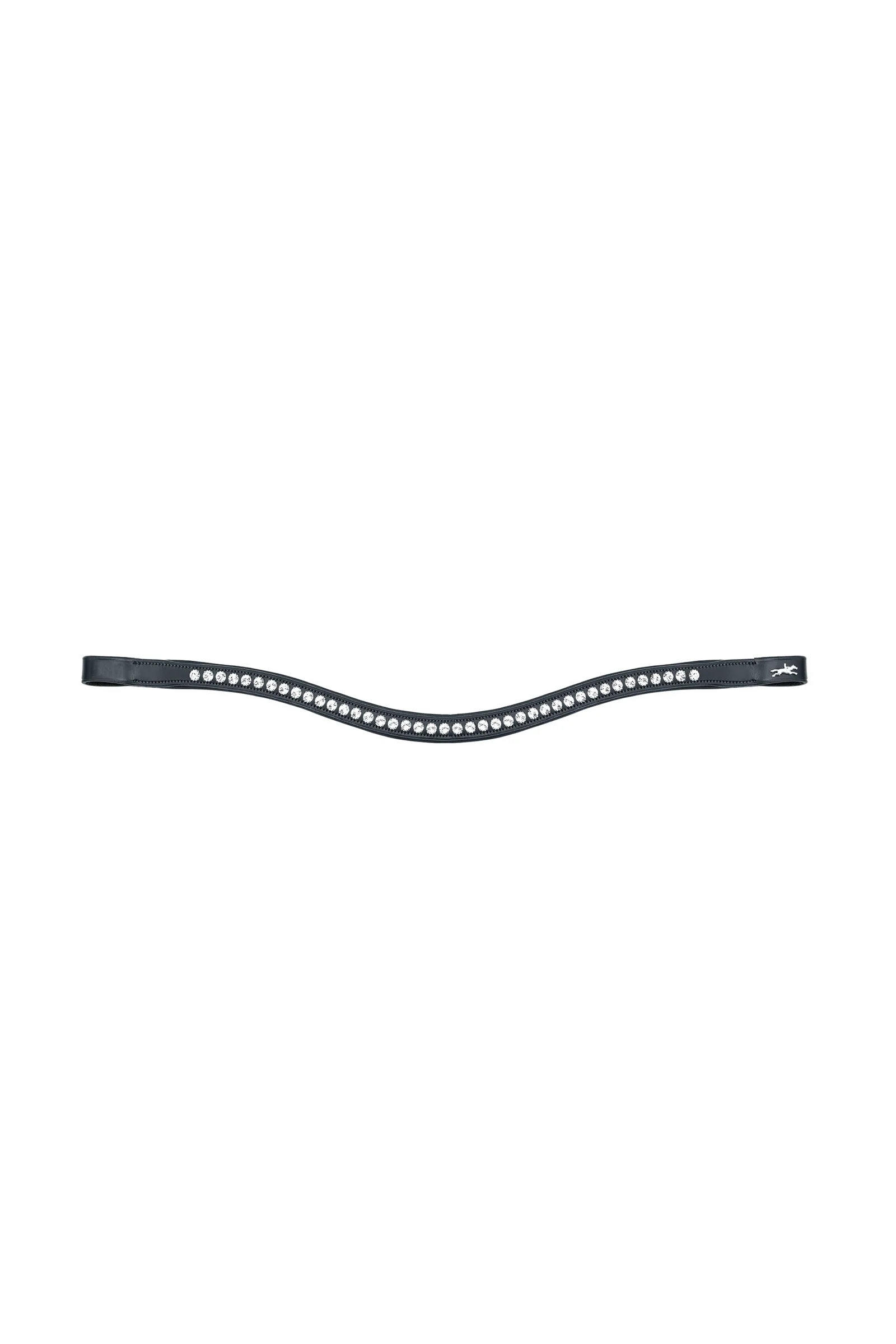 Browband Crystal Select Black/Silver X-Full