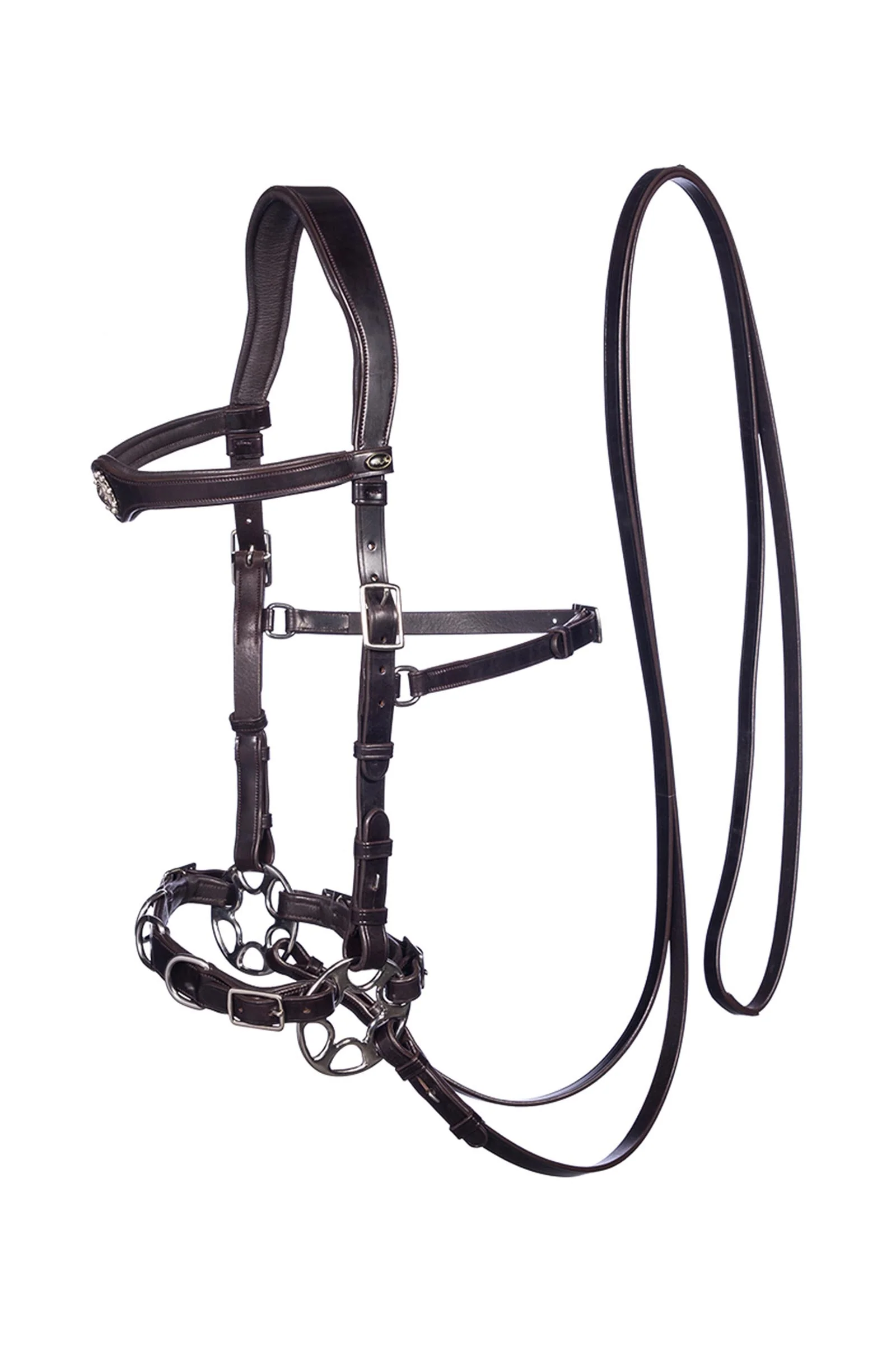 Caval Compl. Cavemore Bridle (Syst.2) w/ Scissors & Reins Brown F