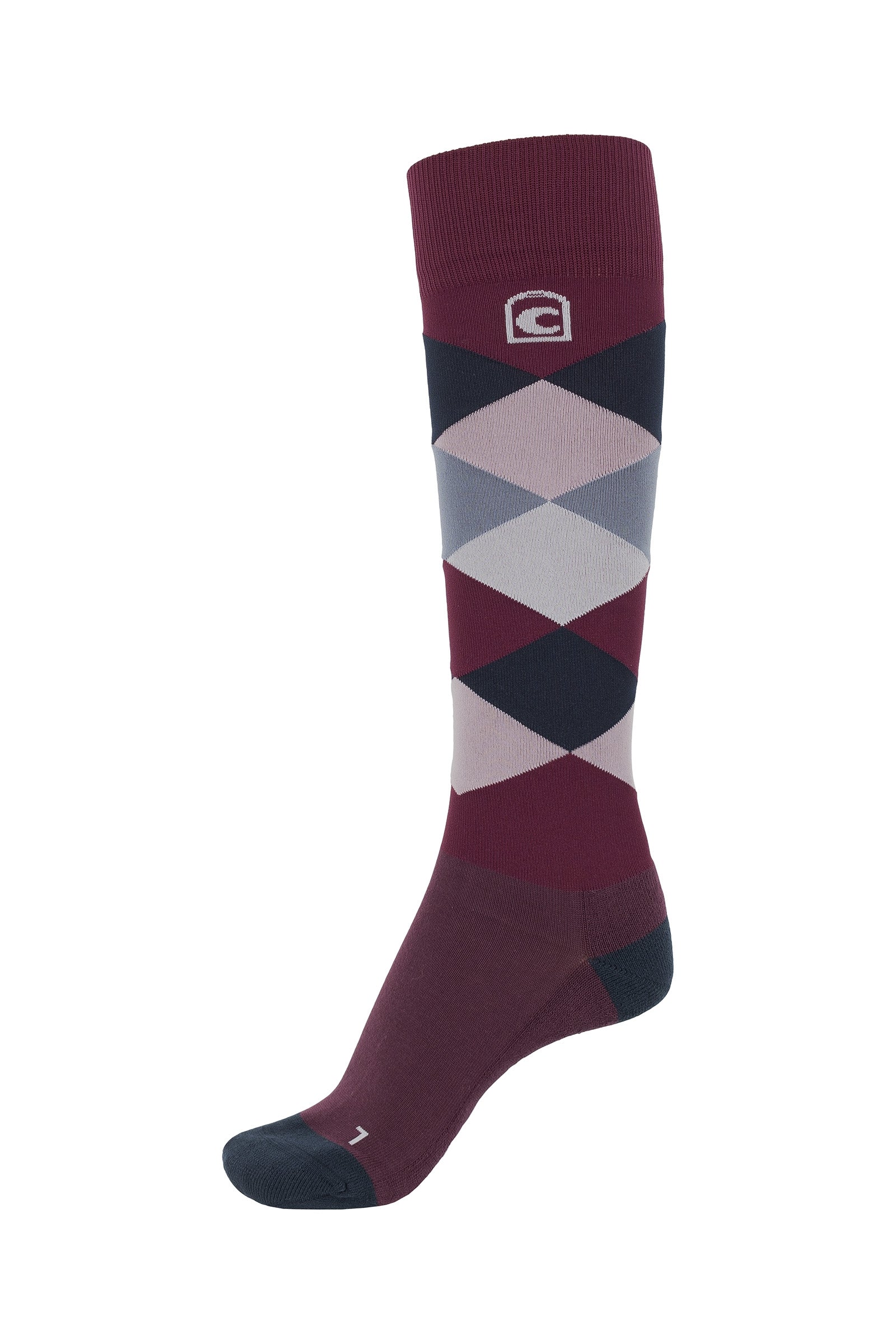 CAVALSYDNEY Riding Socks Wine Red 8