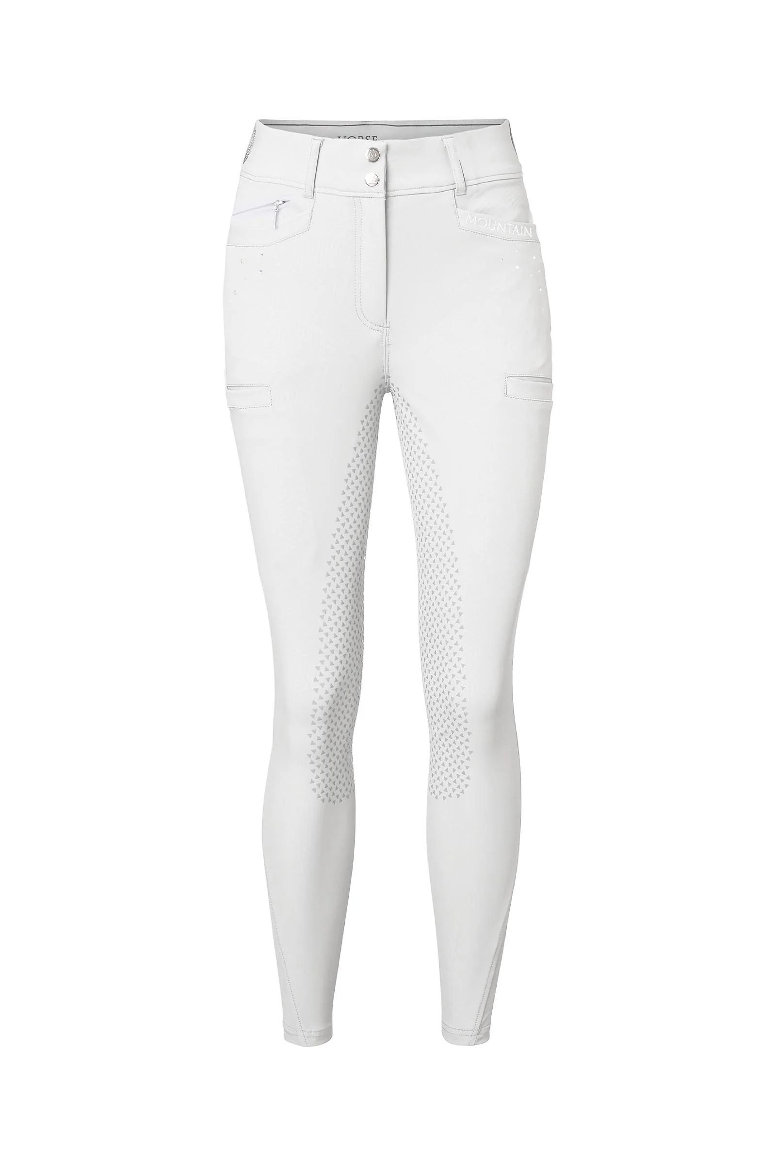 Chantal Women´s Full Seat Breeches With Rhinestones Details White 10
