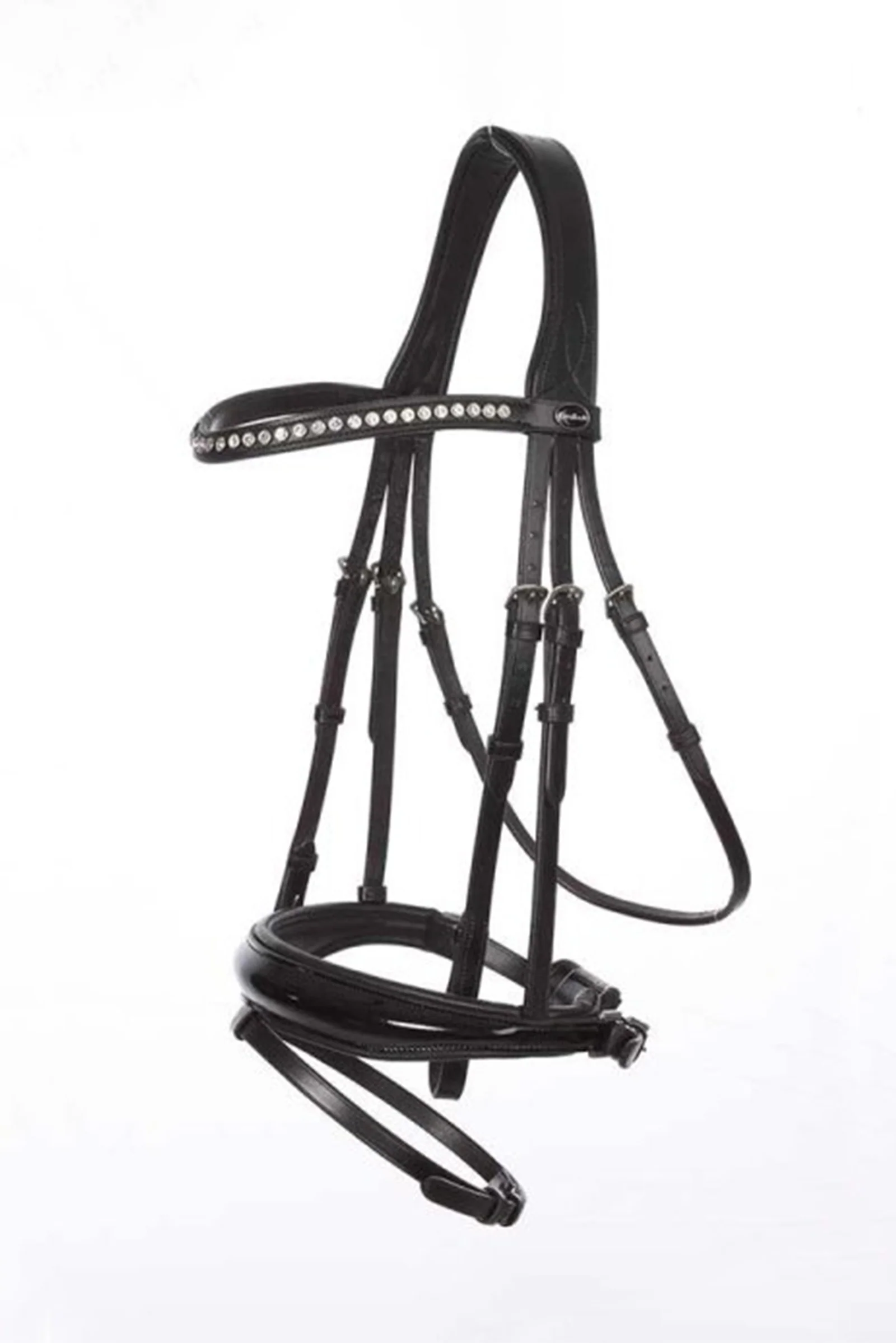 Charlotte Dressage Bridle Crank Noseband Black/Painted F