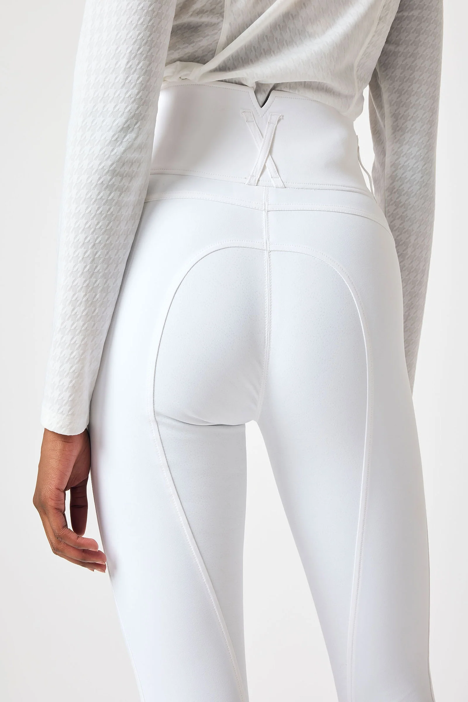 Charlotte Women´s High Waist Full Grip Breeches White 8