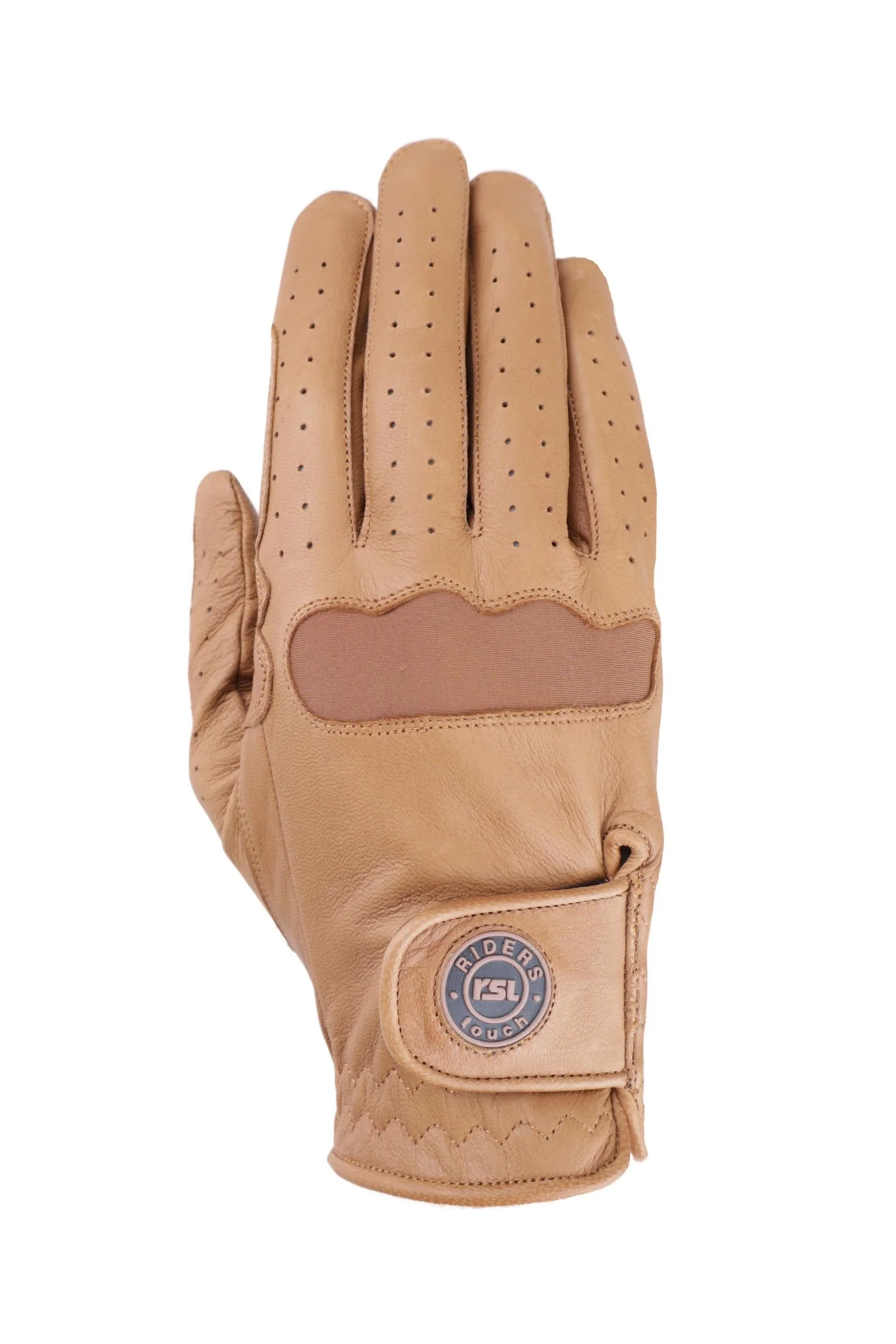 Chicago Goat Nappa Leather Riding Gloves Tan 8