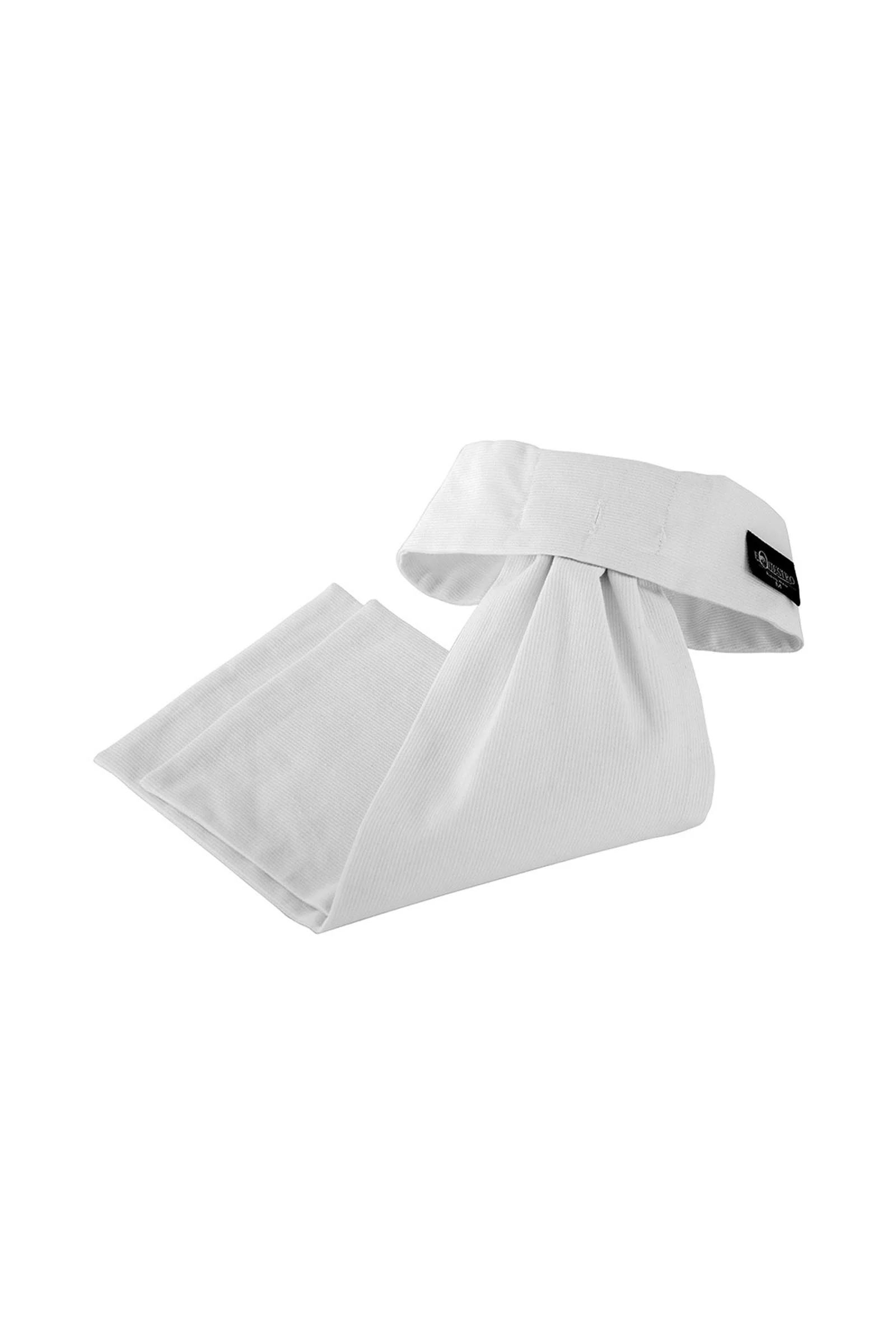 Classic Plastron in Cotton White M