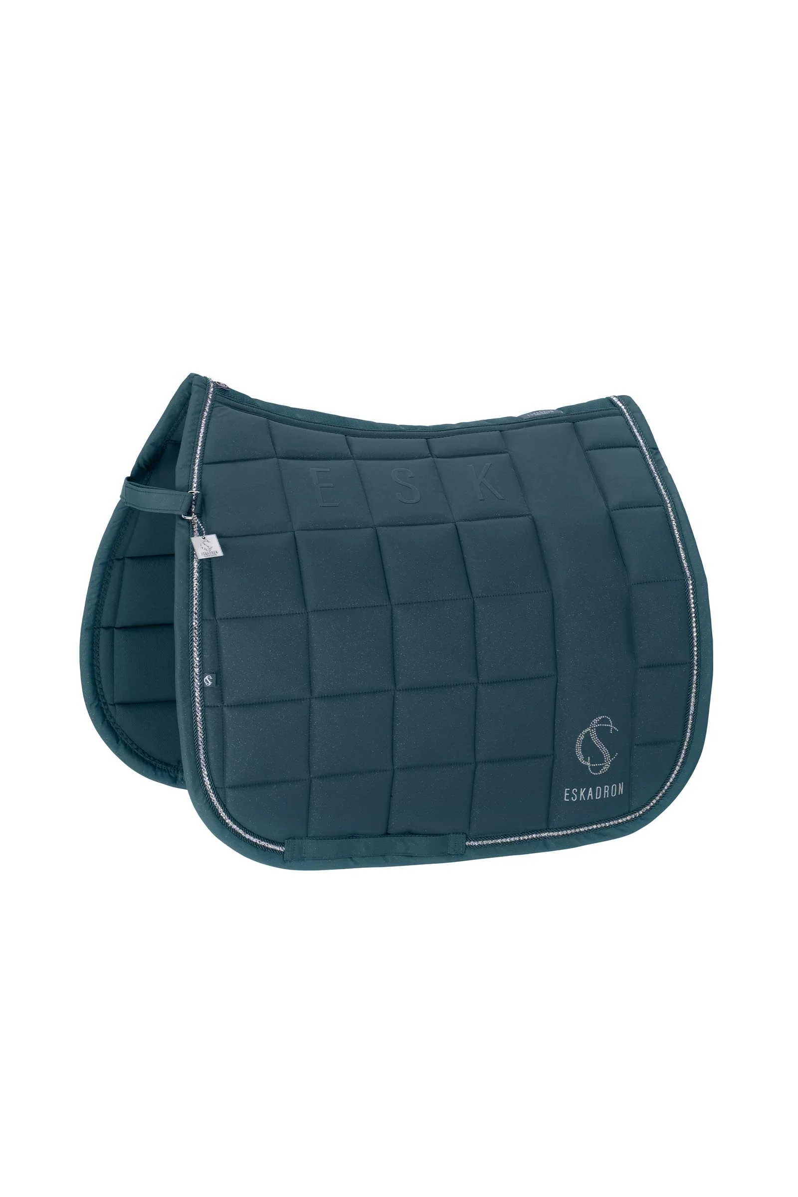 Classic Sport SS26 Big Square Sparkle Dressage Saddle Pad Ocean F