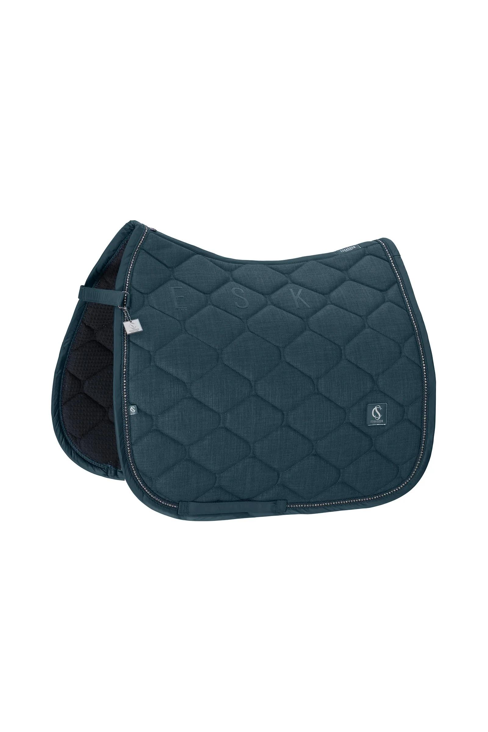 Classic Sport SS26 Bouclé Crystal Dressage Saddle Pad Ocean F