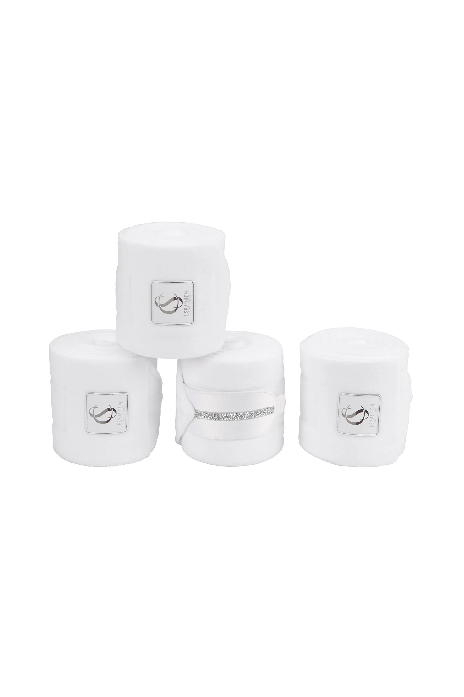 Classic Sport SS26 Fleece Jewel Bandages (Set of 4) White P