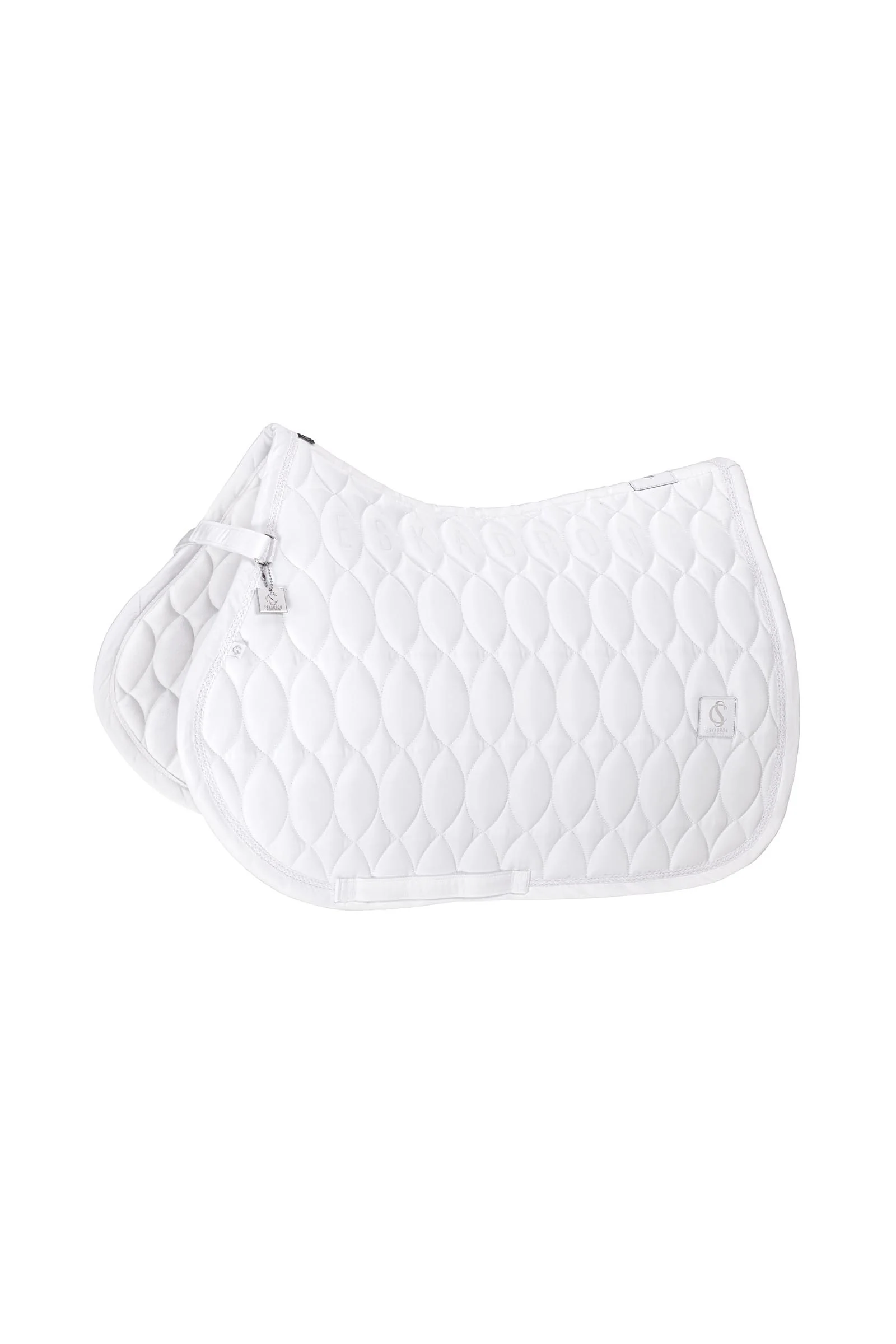 Classic Sport SS26 Highgloss Emblem All Purpose Saddle Pad White F